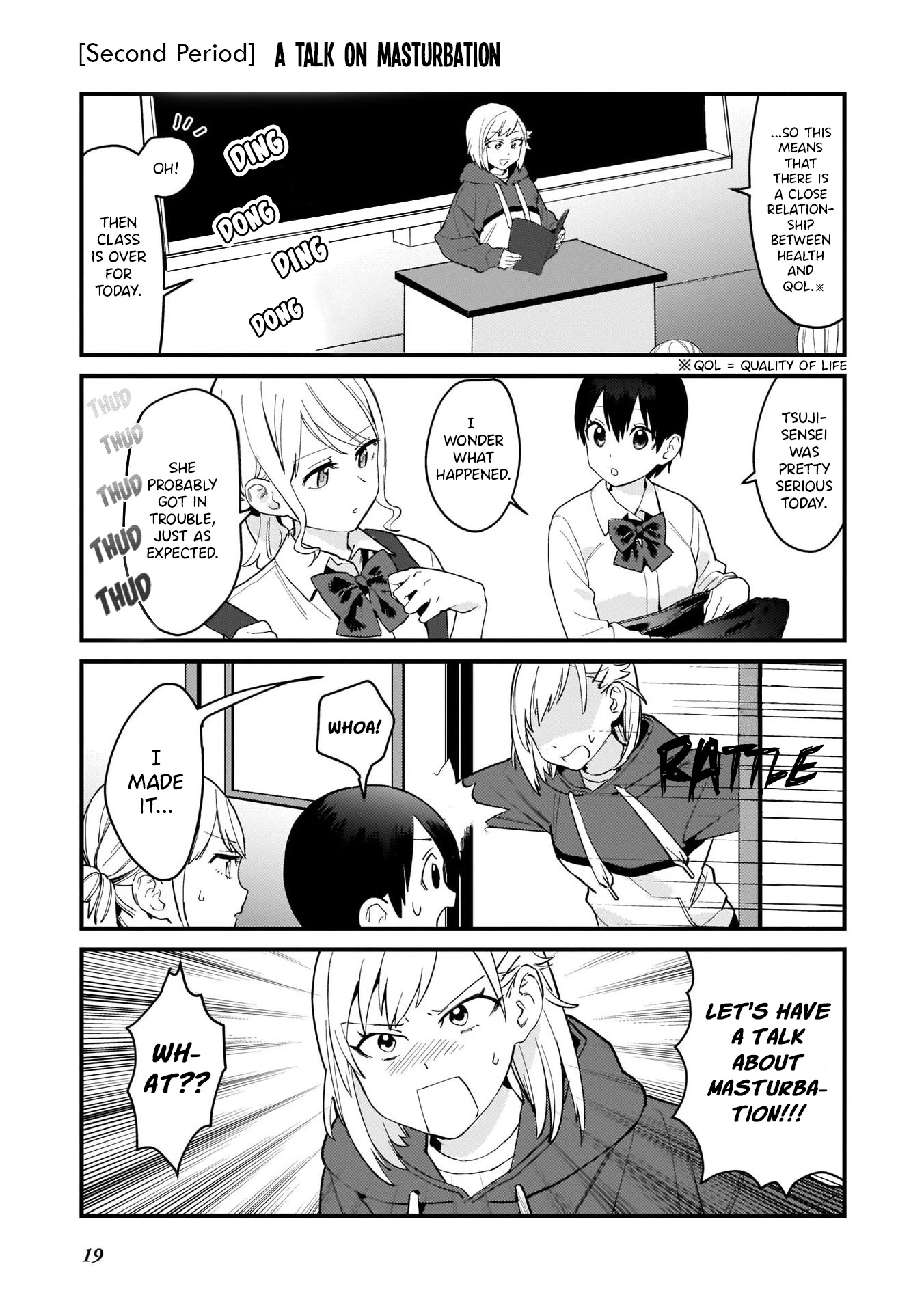 Sexual Education 120% Chapter 2 page 1 - Chapter 2: Second Period: A Talk on Masturbation