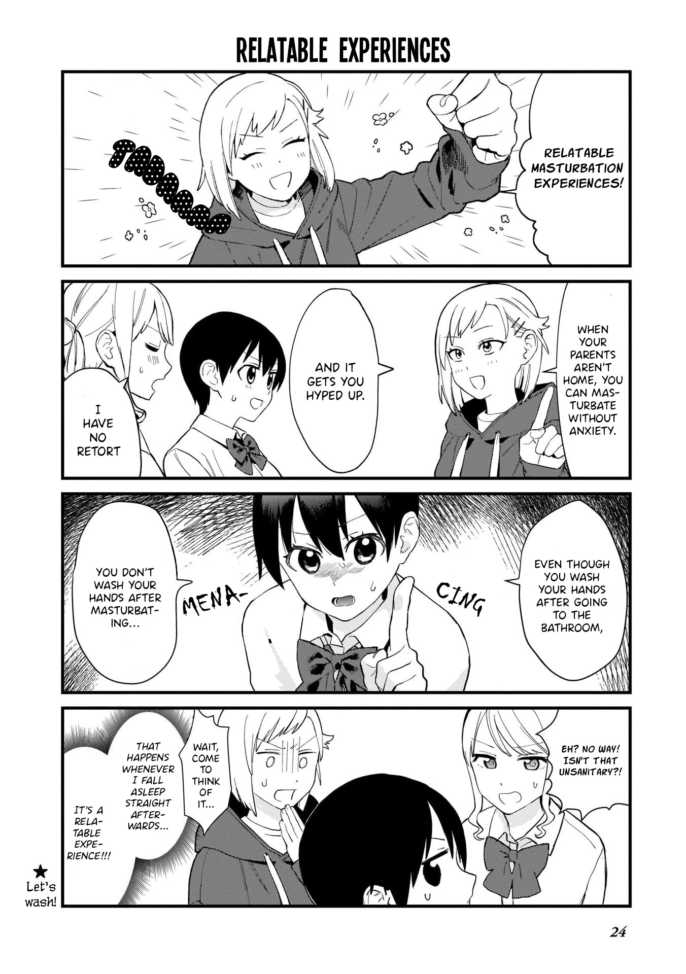 Sexual Education 120% Chapter 2 page 6 - Chapter 2: Second Period: A Talk on Masturbation