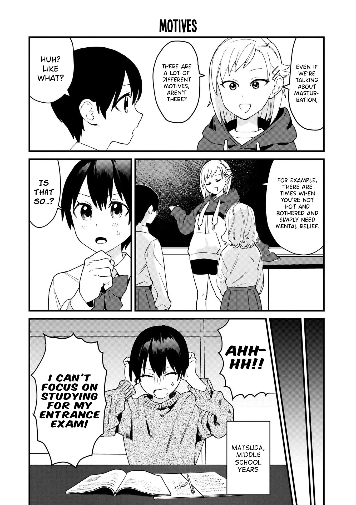 Sexual Education 120% Chapter 2 page 9 - Chapter 2: Second Period: A Talk on Masturbation