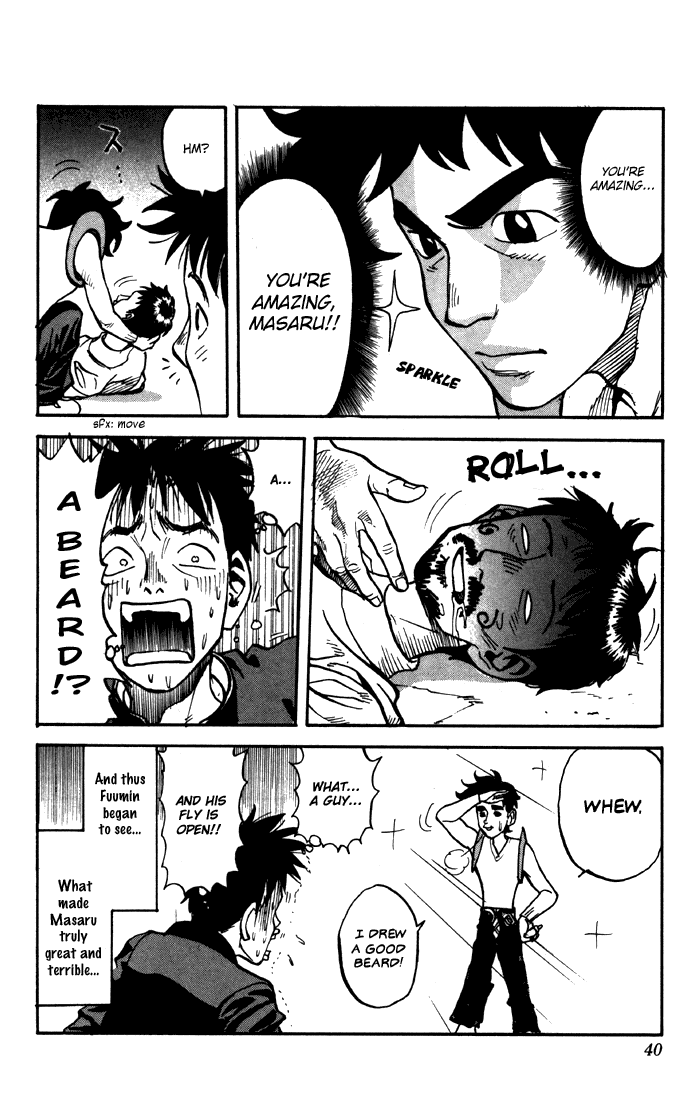 Sexy Commando Gaiden: Sugoiyo! Masaru-san Chapter 1.2 page 38 - Chapter 1 v2 : Masaru and the Moustache