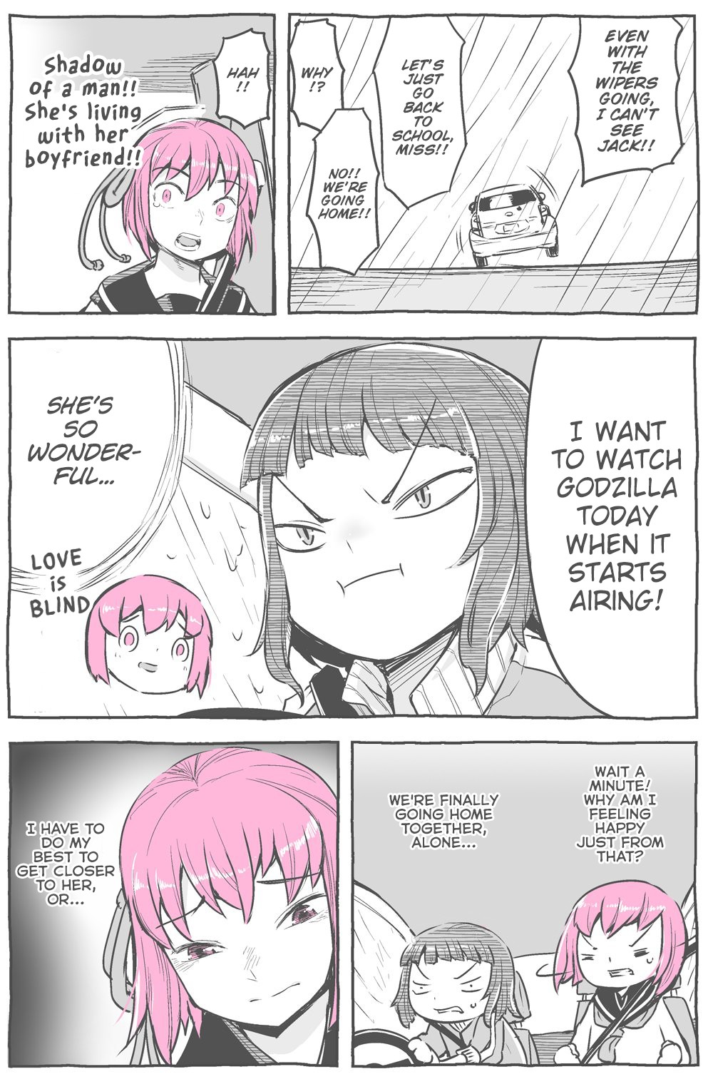 Sexy in Pink Chapter 9 page 2 - Chapter 9: In A Car On A Stormy Day