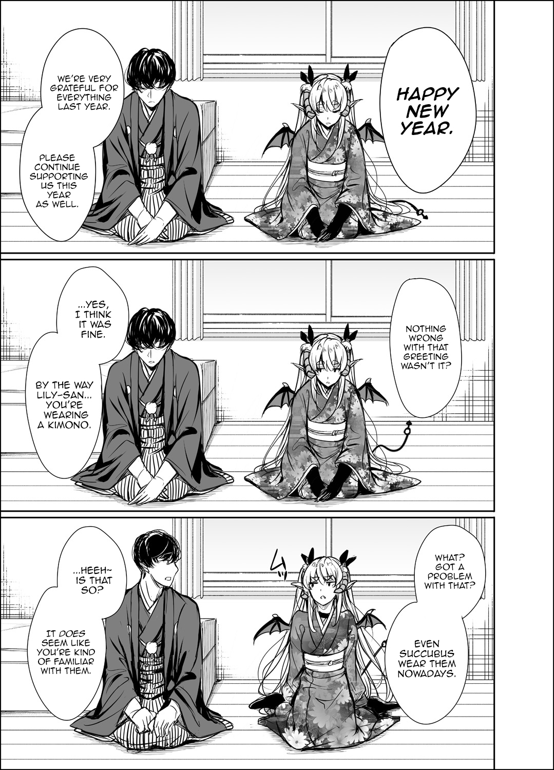 Shachiku Succubus no Hanashi Chapter 6.5 page 4 - Chapter 6.5: New year's greeting