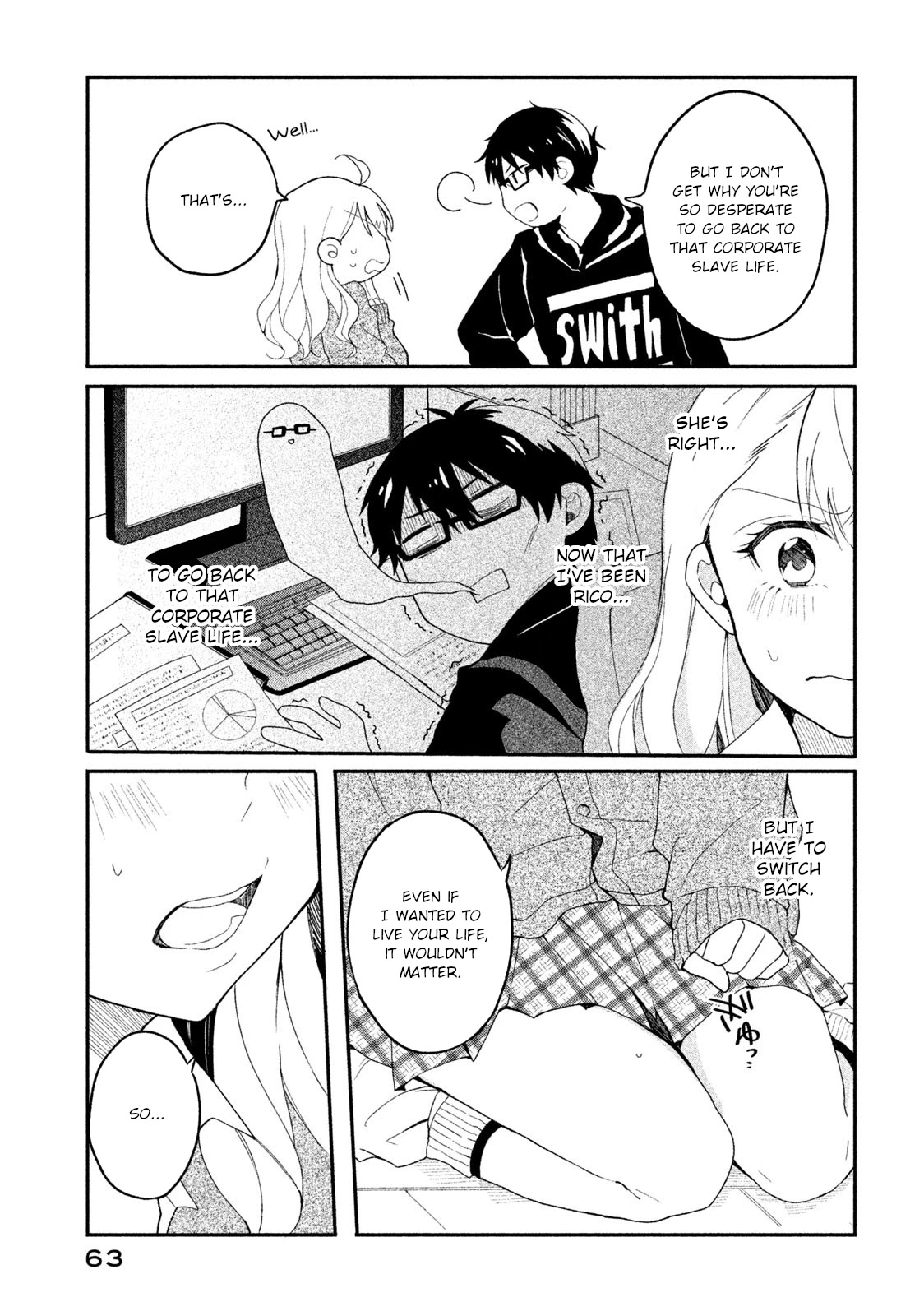 Shachiku to Gal ga Irekawarimashite Chapter 4 page 11 - Chapter 4: Leaving the company