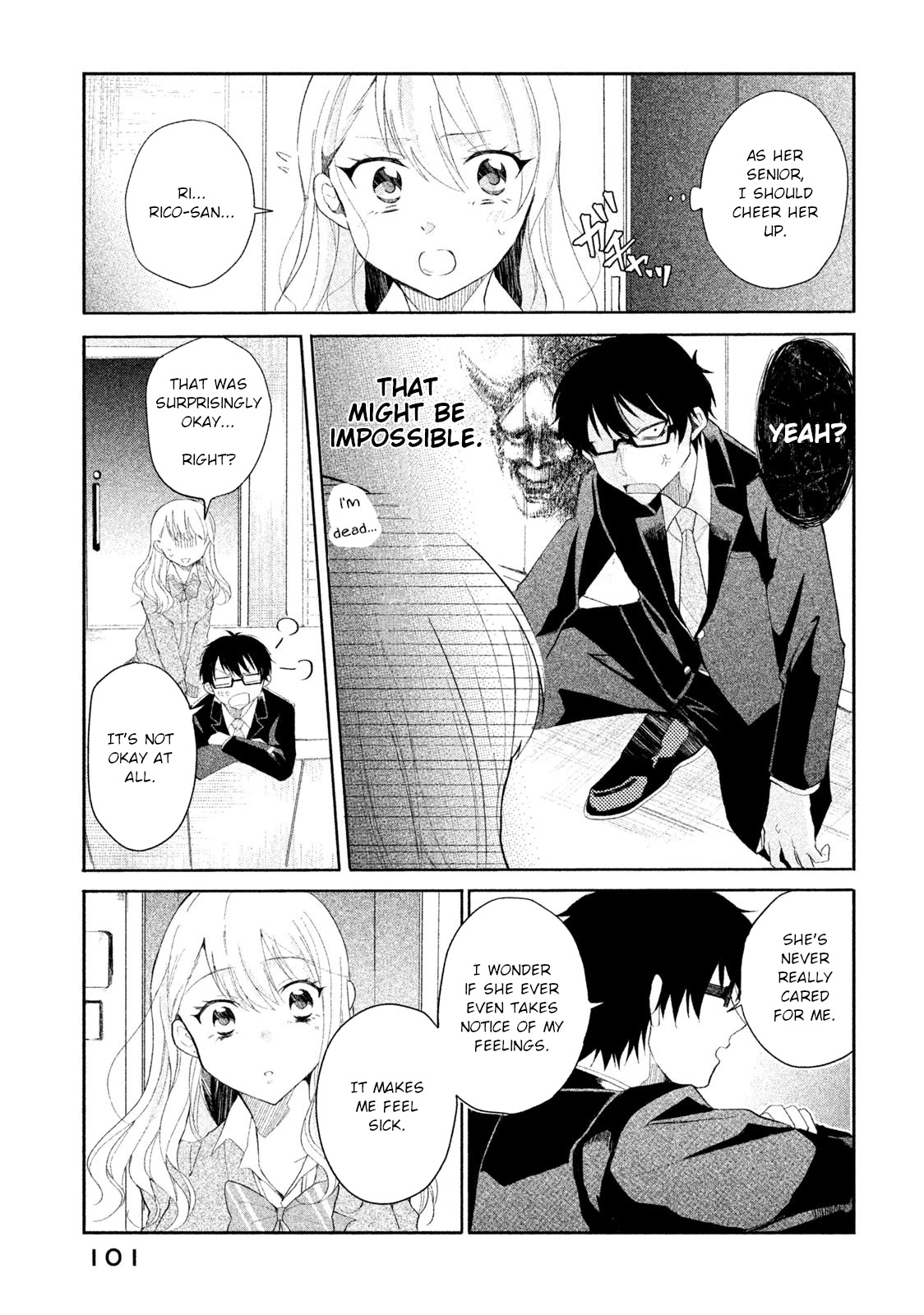 Shachiku to Gal ga Irekawarimashite Chapter 6 page 13 - Chapter 6: I can't say it