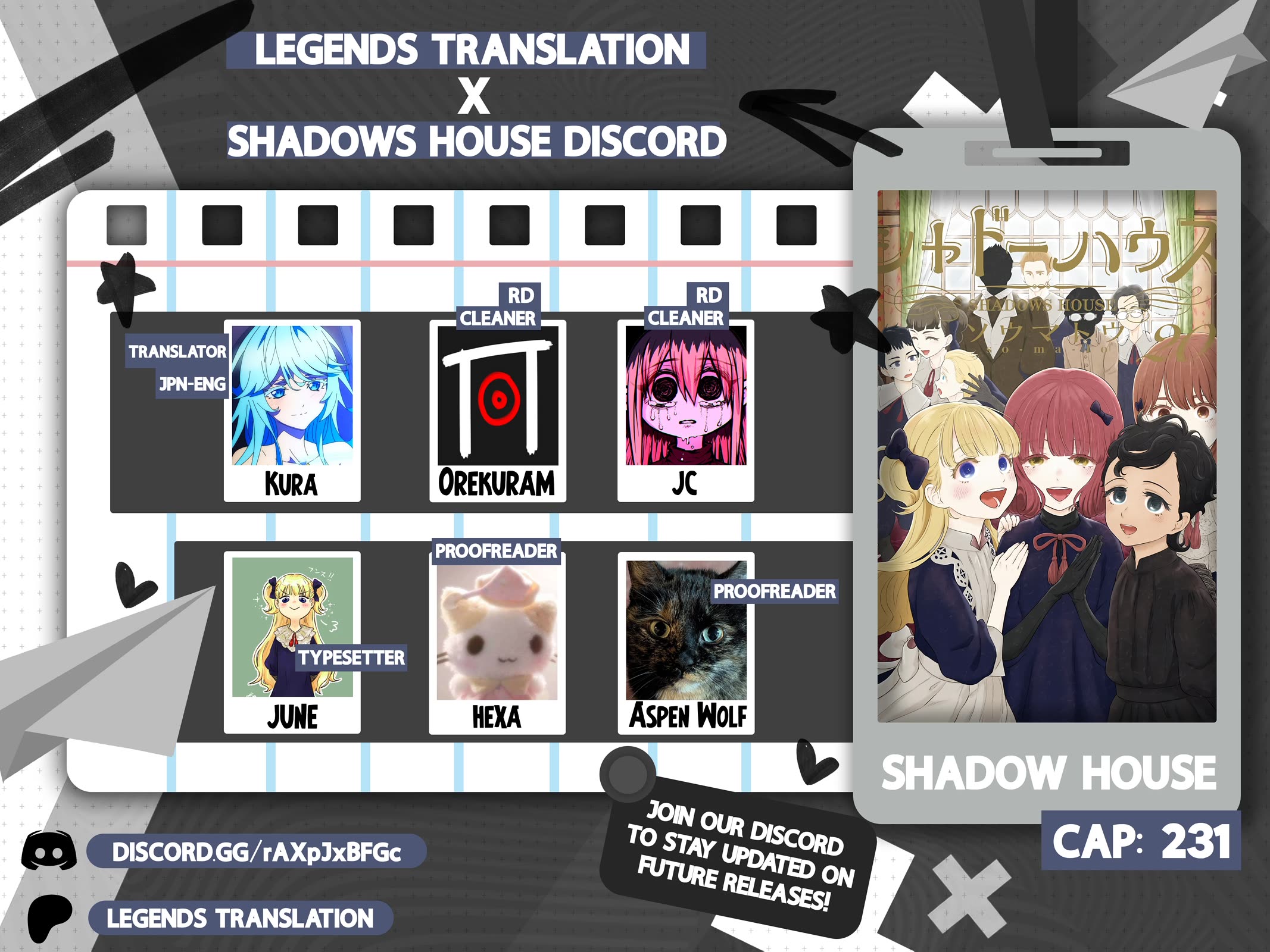 Shadow House Chapter 231 page 1 - Chapter 231: Dorothy Loves Cleanliness