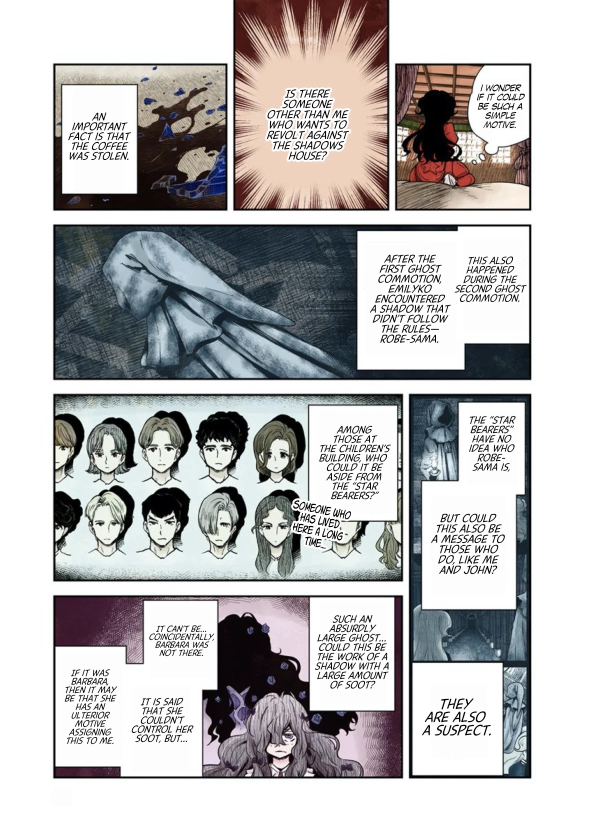 Shadow House Chapter 58 page 6 - Chapter 58: Suspects