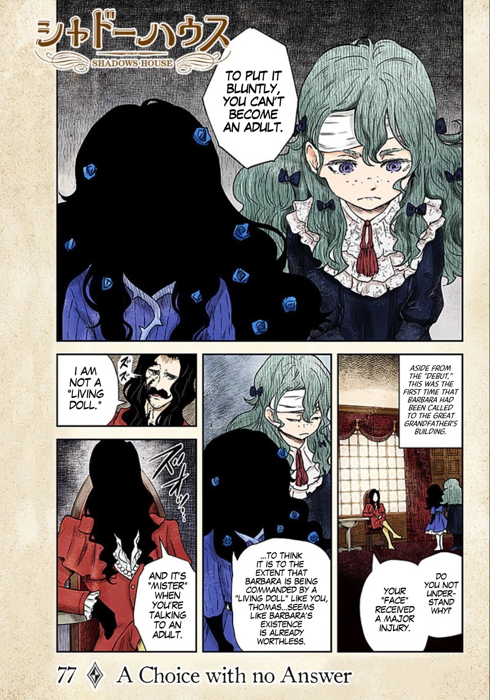 Shadow House Chapter 77 page 2 - Chapter 77: A Choice with No Answer