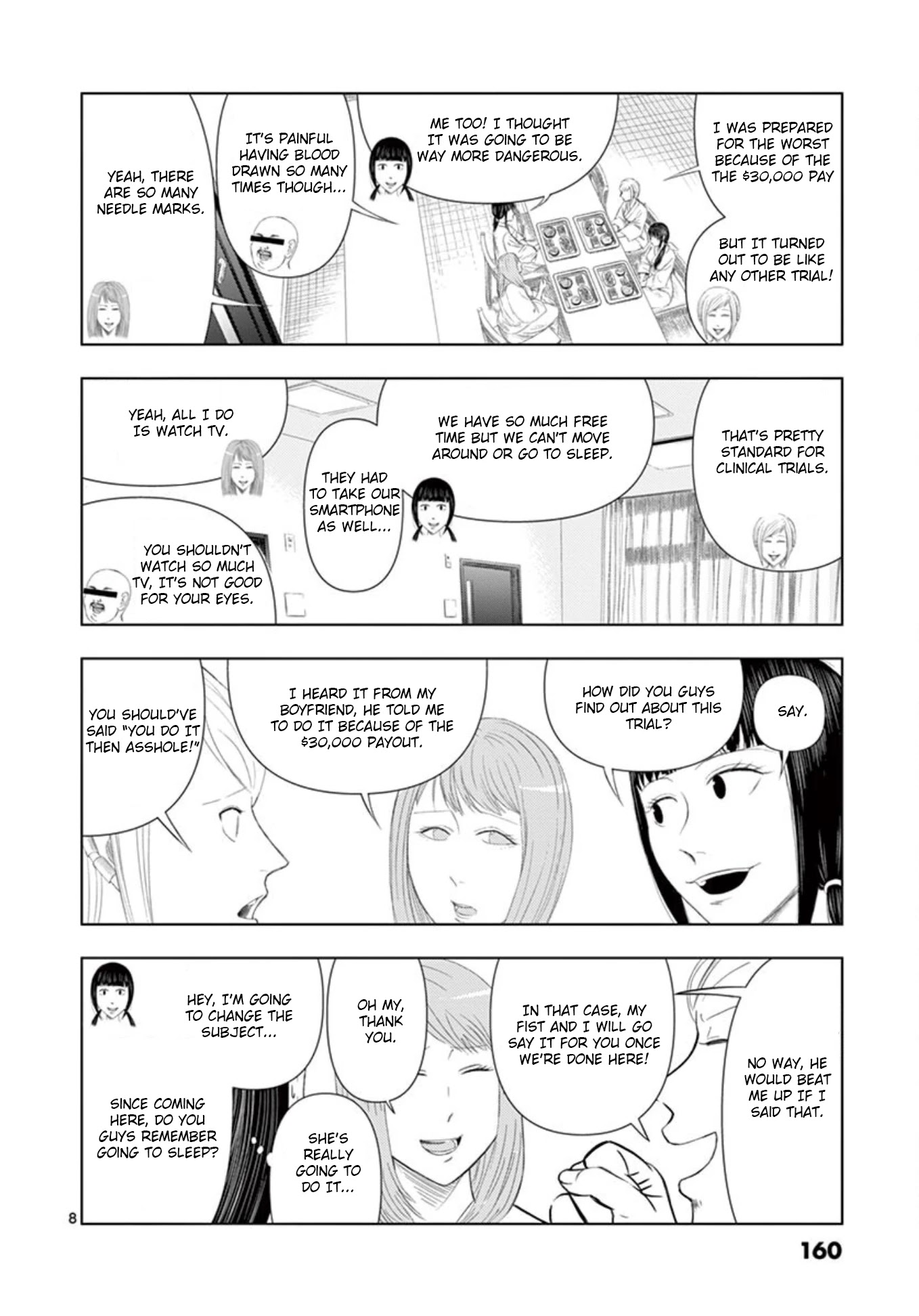 Shady Part-Time Jobs: No Escape Chapter 10 page 8 - Chapter 10: Clinical Trial ①
