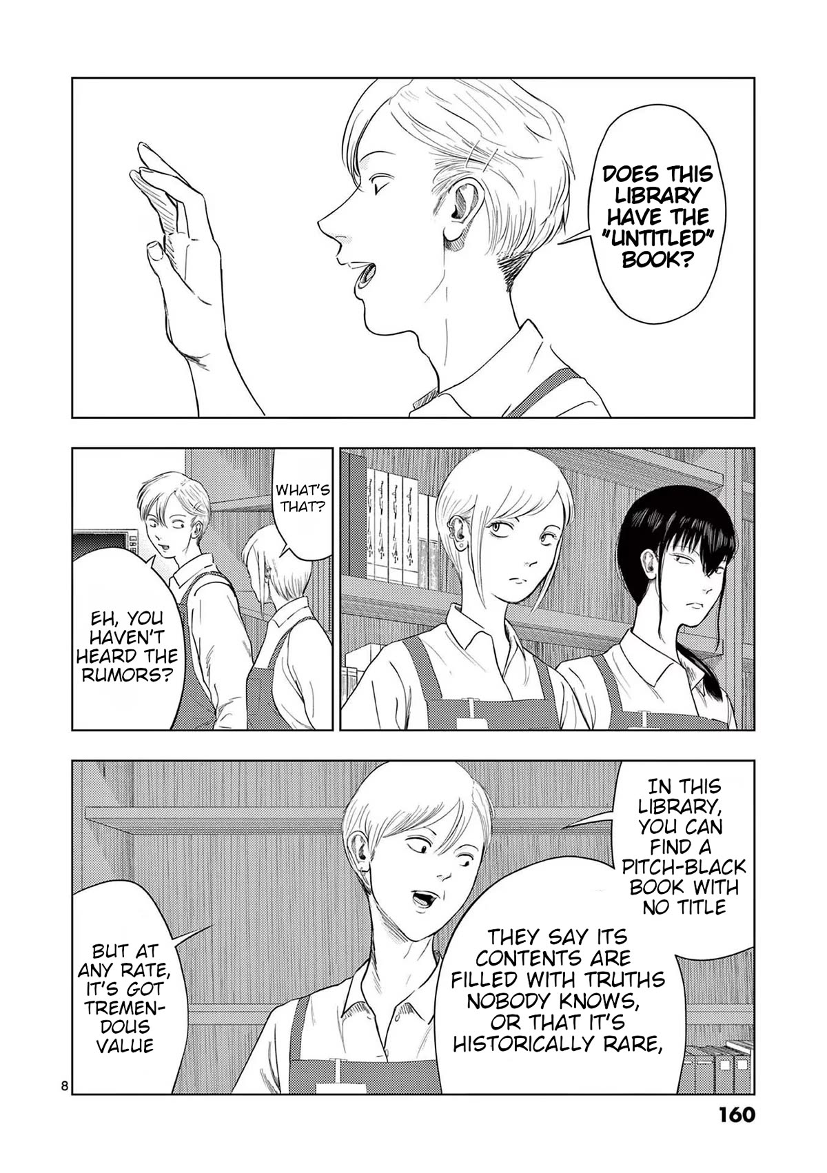 Shady Part-Time Jobs: No Escape Chapter 105 page 8 - Chapter 105: Library Staff ①