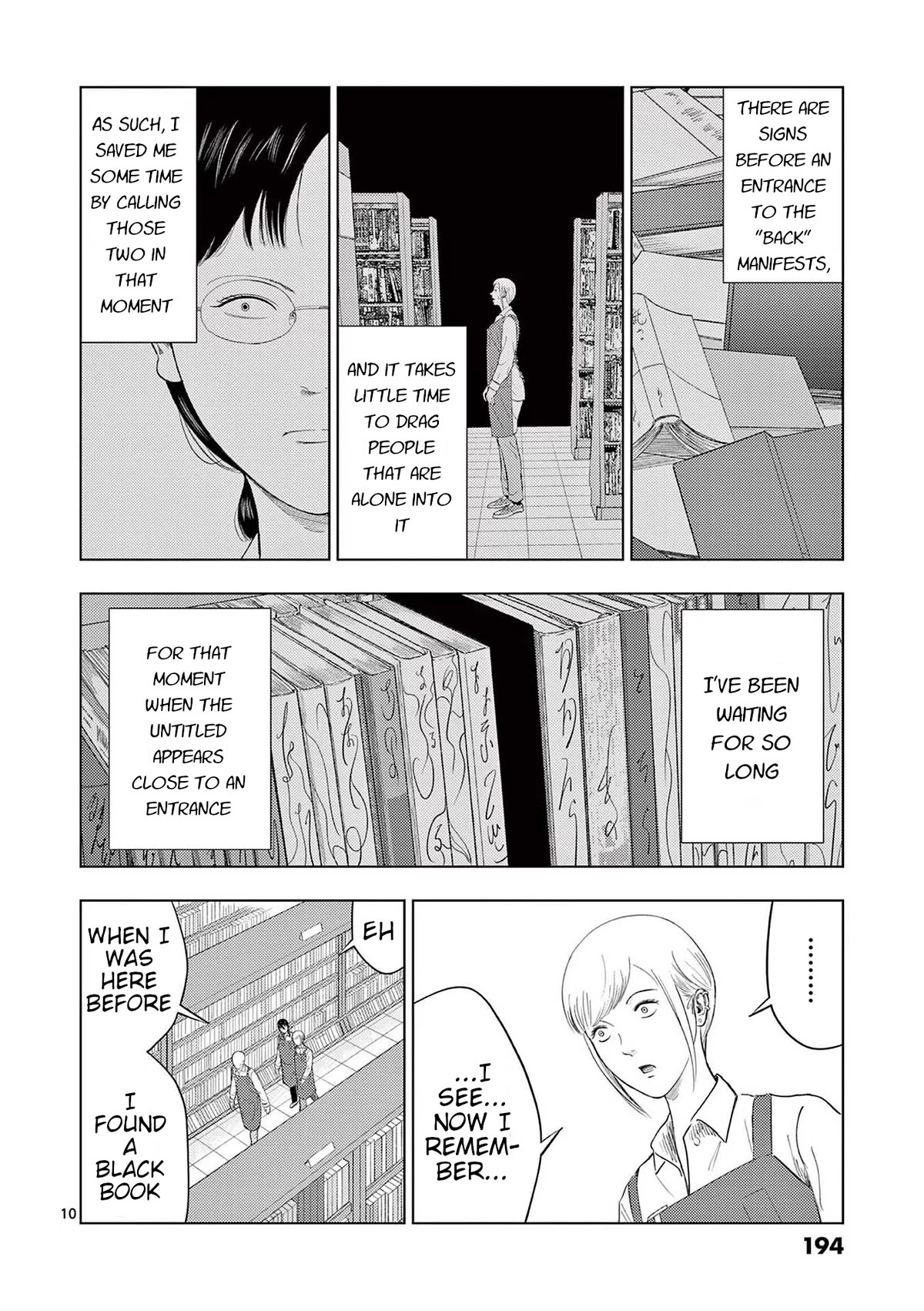 Shady Part-Time Jobs: No Escape Chapter 107 page 10 - Chapter 107: Library Staff ③