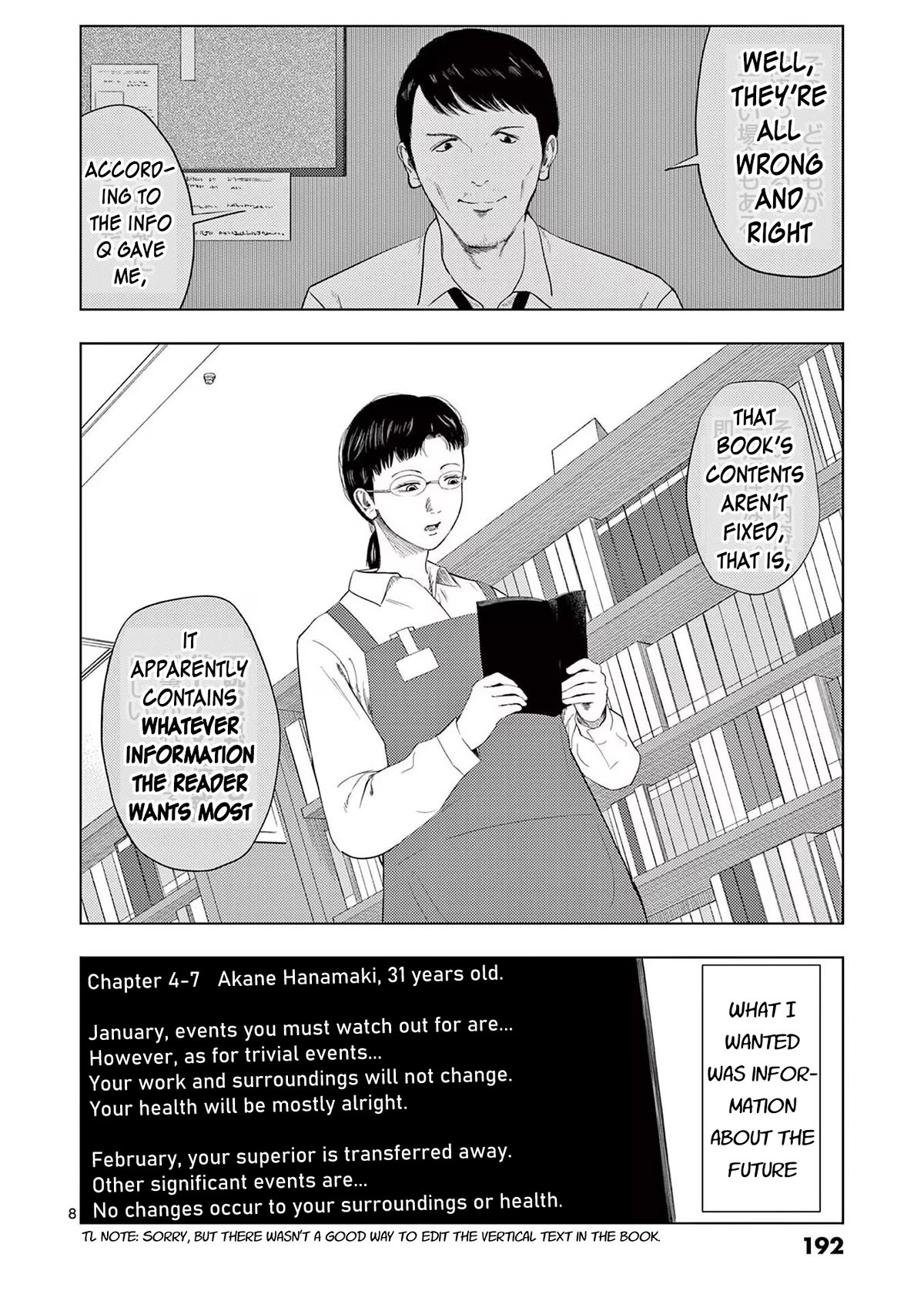 Shady Part-Time Jobs: No Escape Chapter 107 page 8 - Chapter 107: Library Staff ③