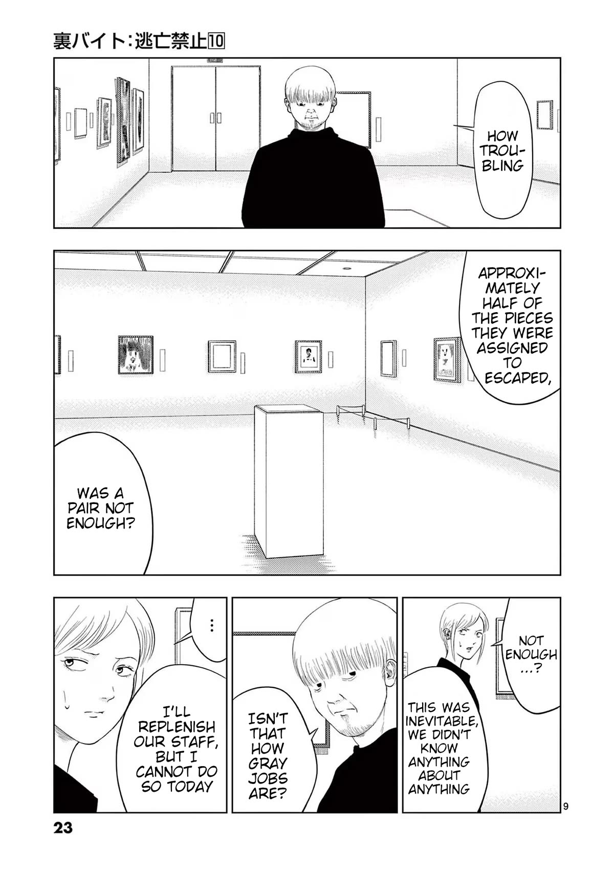 Shady Part-Time Jobs: No Escape Chapter 109 page 9 - Chapter 109: Art Museum Staff ②