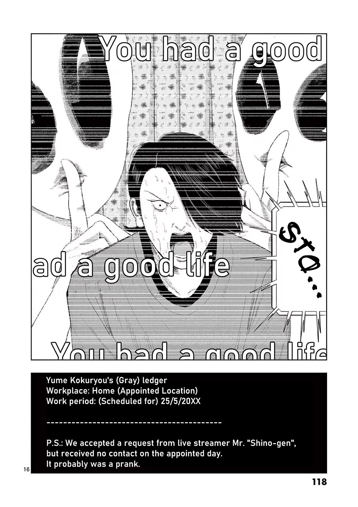 Shady Part-Time Jobs: No Escape Chapter 114 page 16 - Chapter 114: Live Stream Guest