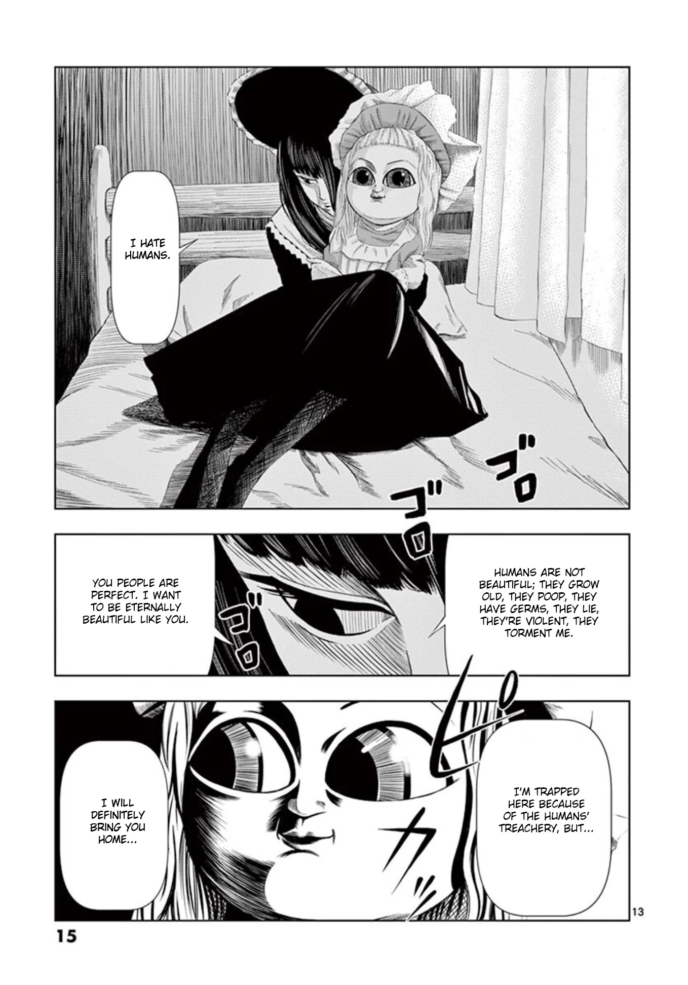 Shady Part-Time Jobs: No Escape Chapter 13 page 13 - Chapter 13: Doll Memorial Service ①