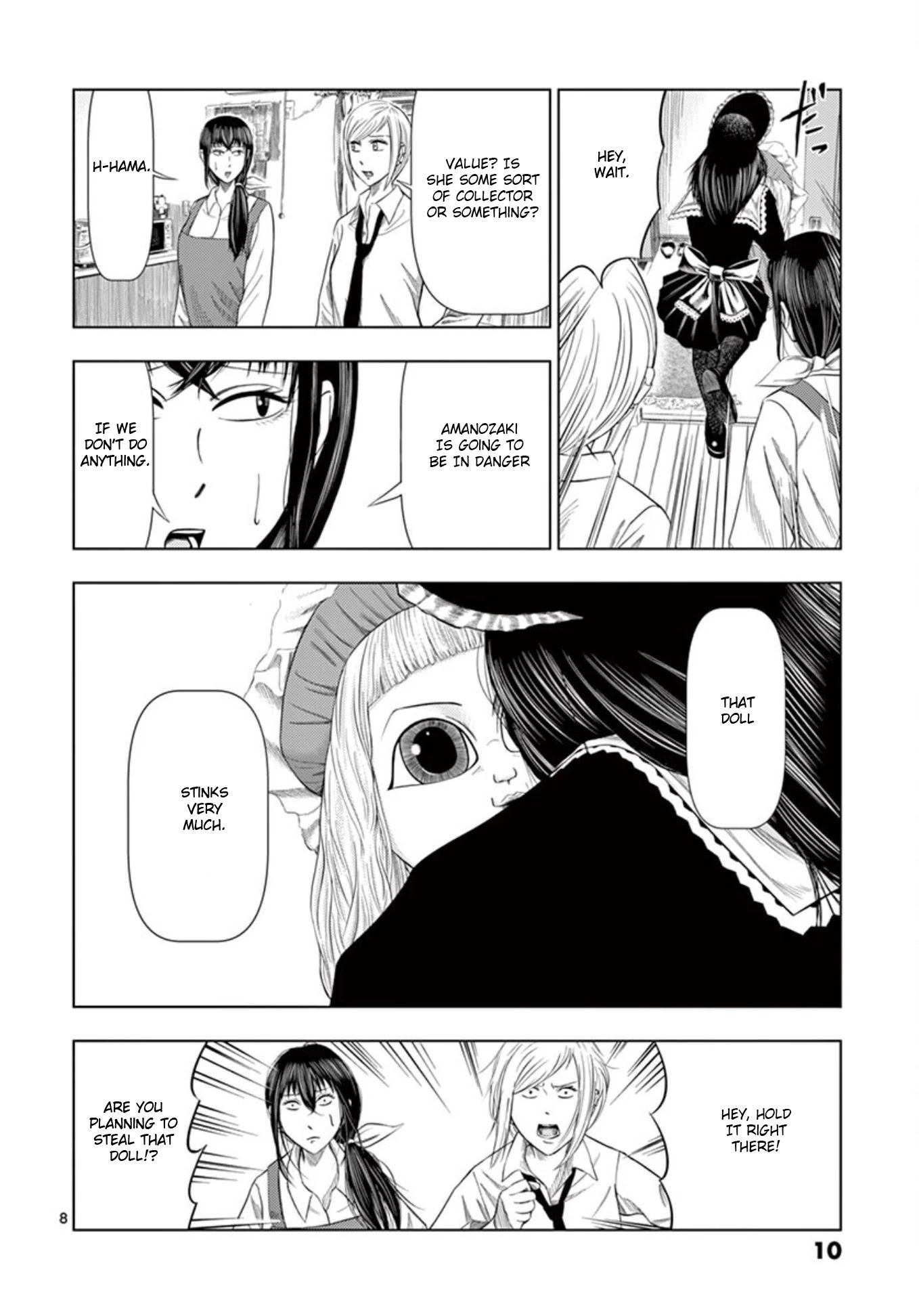 Shady Part-Time Jobs: No Escape Chapter 13 page 8 - Chapter 13: Doll Memorial Service ①