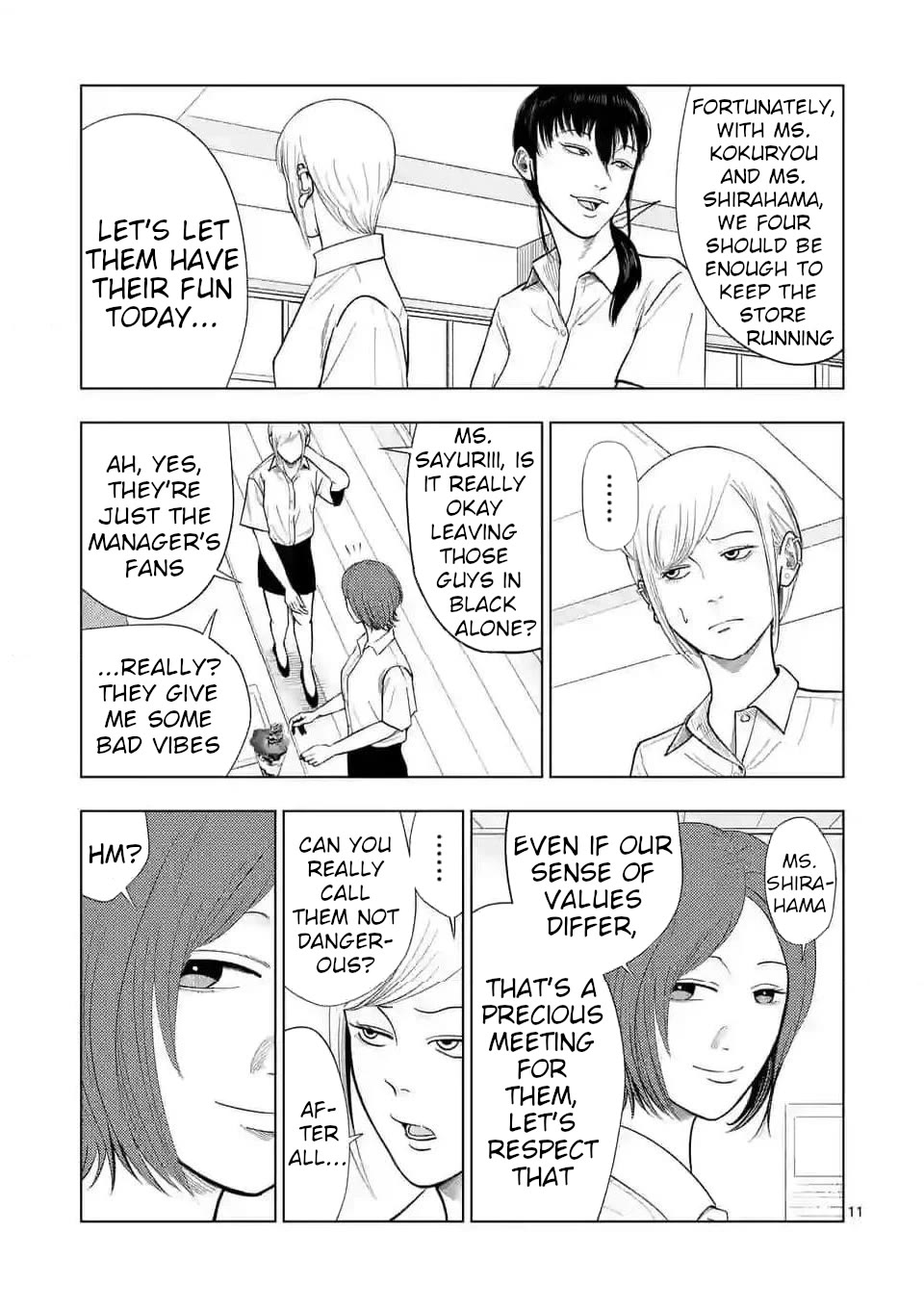 Shady Part-Time Jobs: No Escape Chapter 135 page 11 - Chapter 135: Café Clerk