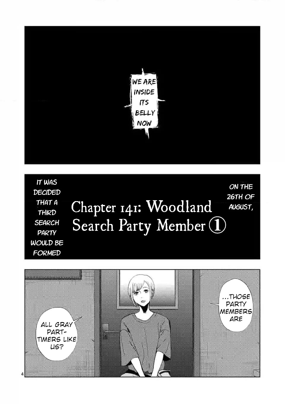 Shady Part-Time Jobs: No Escape Chapter 141 page 4 - Chapter 141: Woodland Search Party Member ①