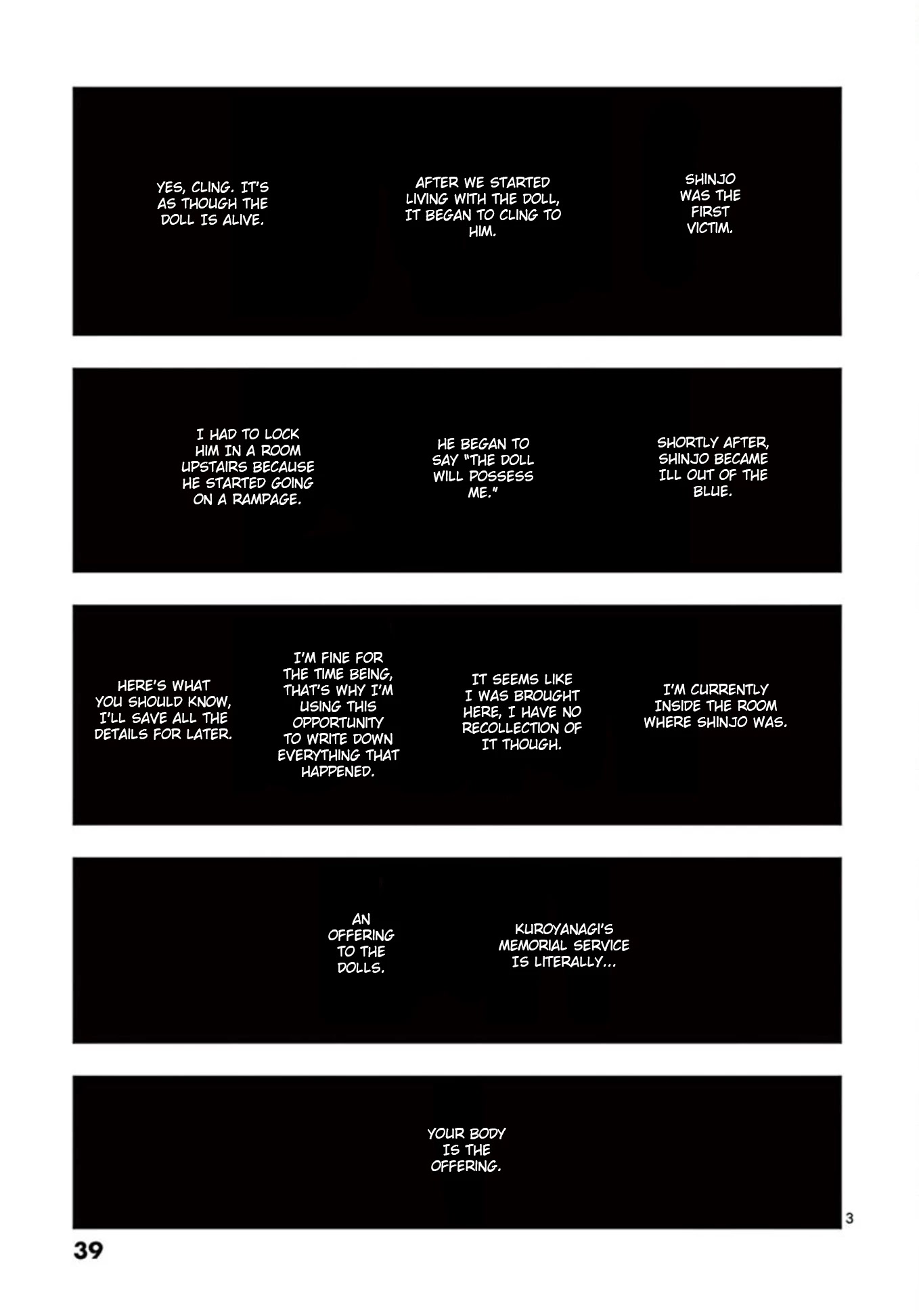 Shady Part-Time Jobs: No Escape Chapter 15 page 3 - Chapter 15: Doll Memorial Service ③