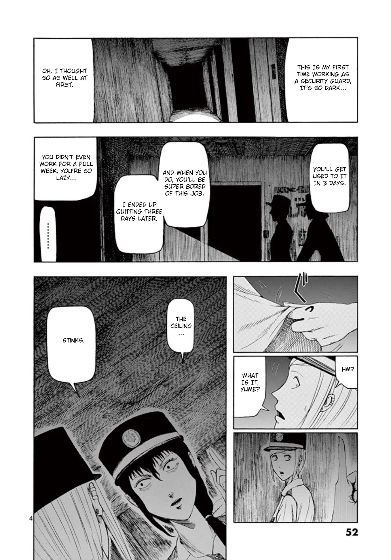 Shady Part-Time Jobs: No Escape Chapter 2 page 4 - Chapter 2: Building Security Part 1