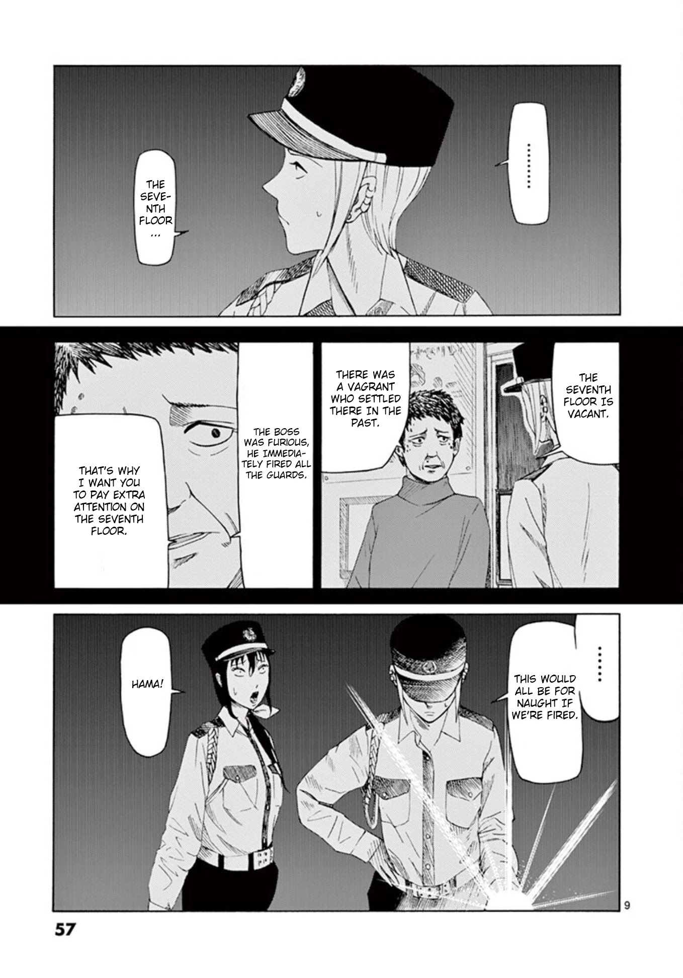 Shady Part-Time Jobs: No Escape Chapter 2 page 9 - Chapter 2: Building Security Part 1