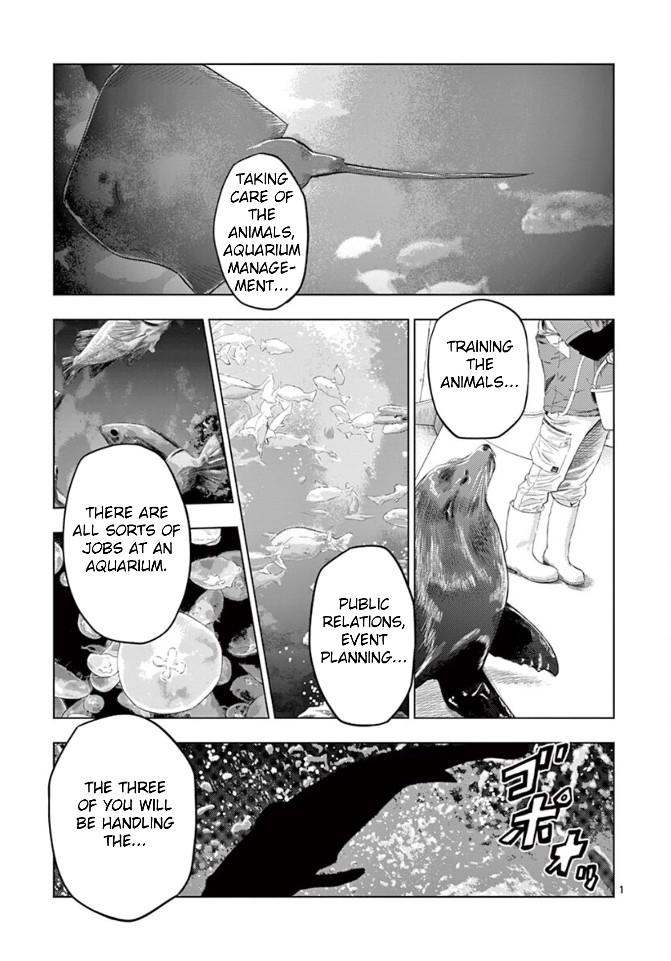 Shady Part-Time Jobs: No Escape Chapter 22 page 1 - Chapter 22: Aquarium Staff ①