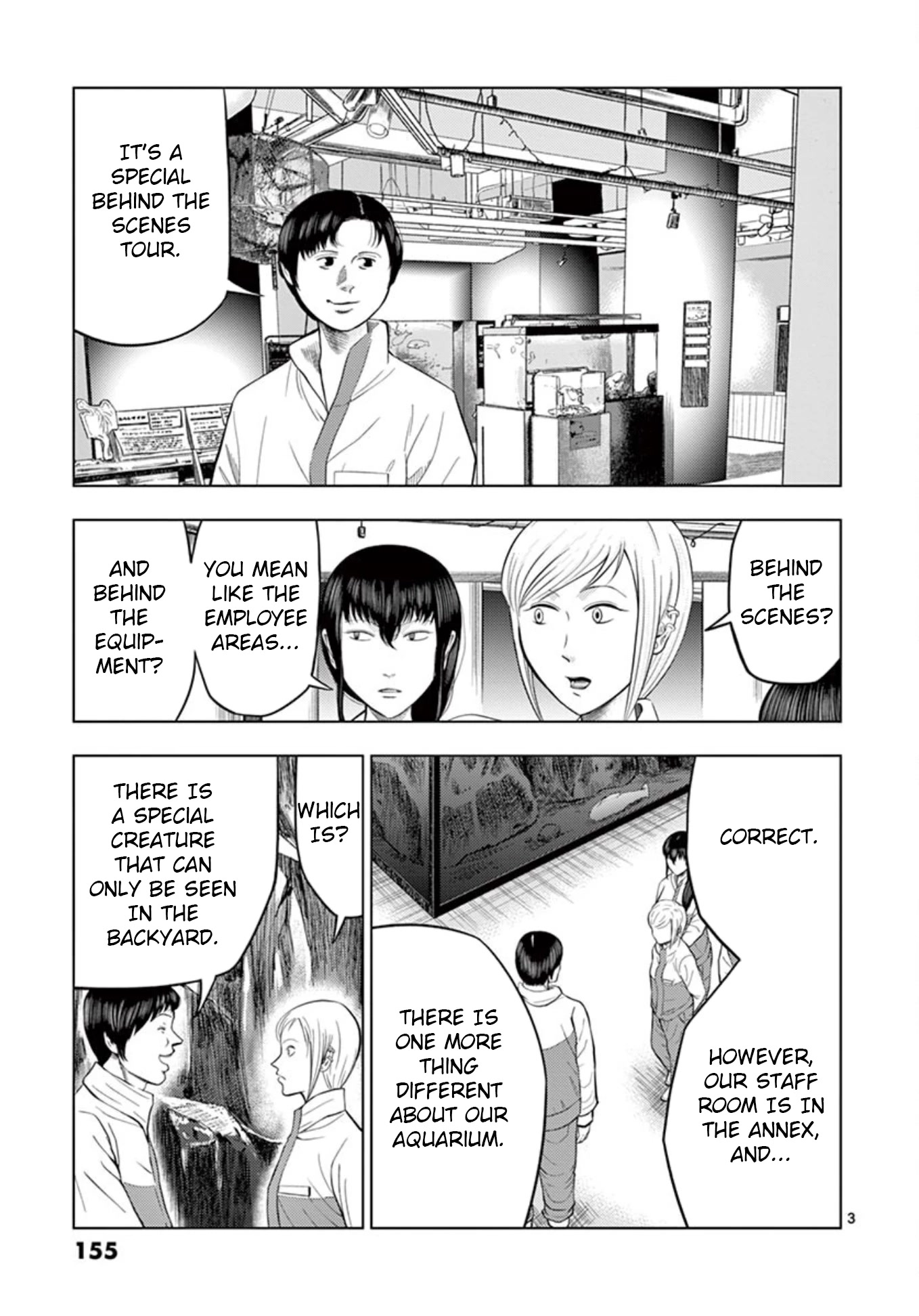 Shady Part-Time Jobs: No Escape Chapter 22 page 3 - Chapter 22: Aquarium Staff ①