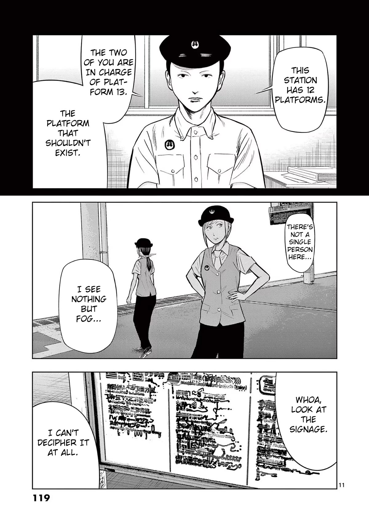 Shady Part-Time Jobs: No Escape Chapter 54 page 11 - Chapter 54: Train Station Staff ①