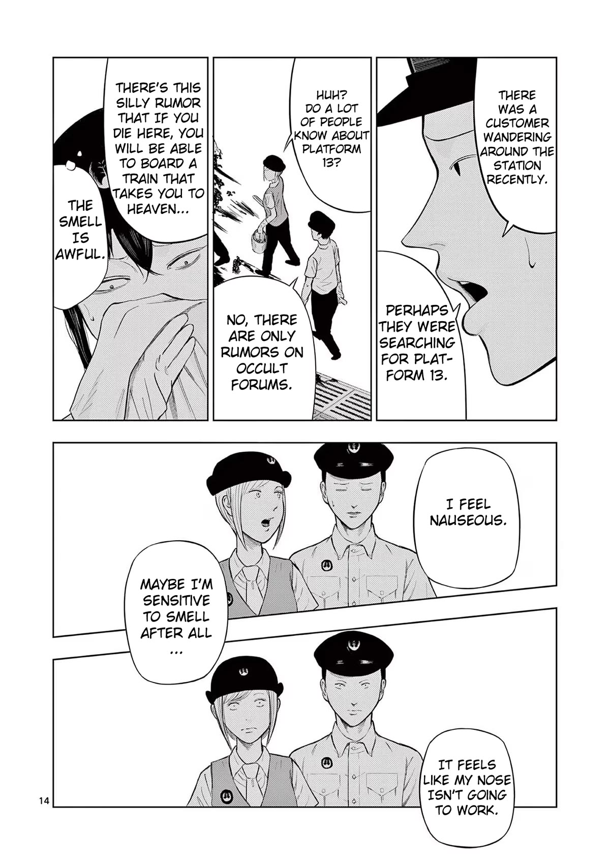 Shady Part-Time Jobs: No Escape Chapter 55 page 14 - Chapter 55: Train Station Staff ②