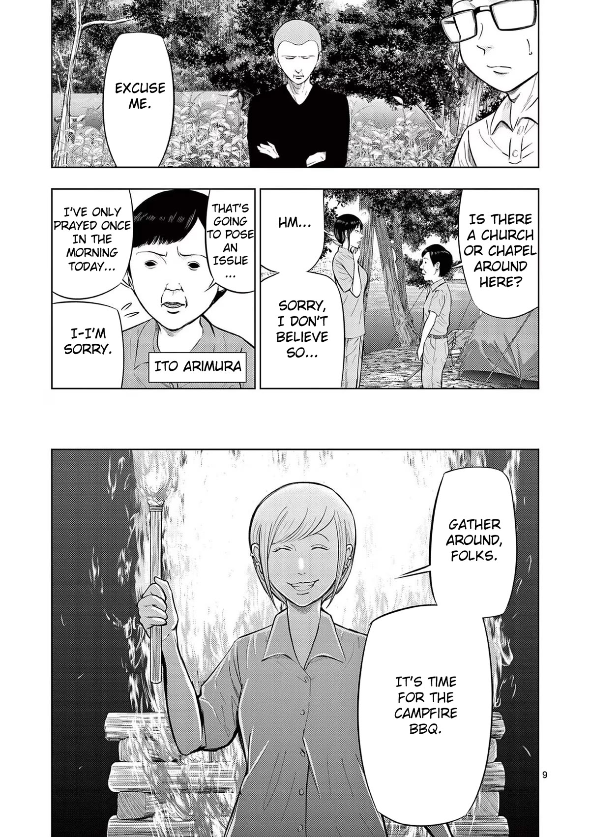 Shady Part-Time Jobs: No Escape Chapter 60 page 9 - Chapter 60: Campsite Staff ①