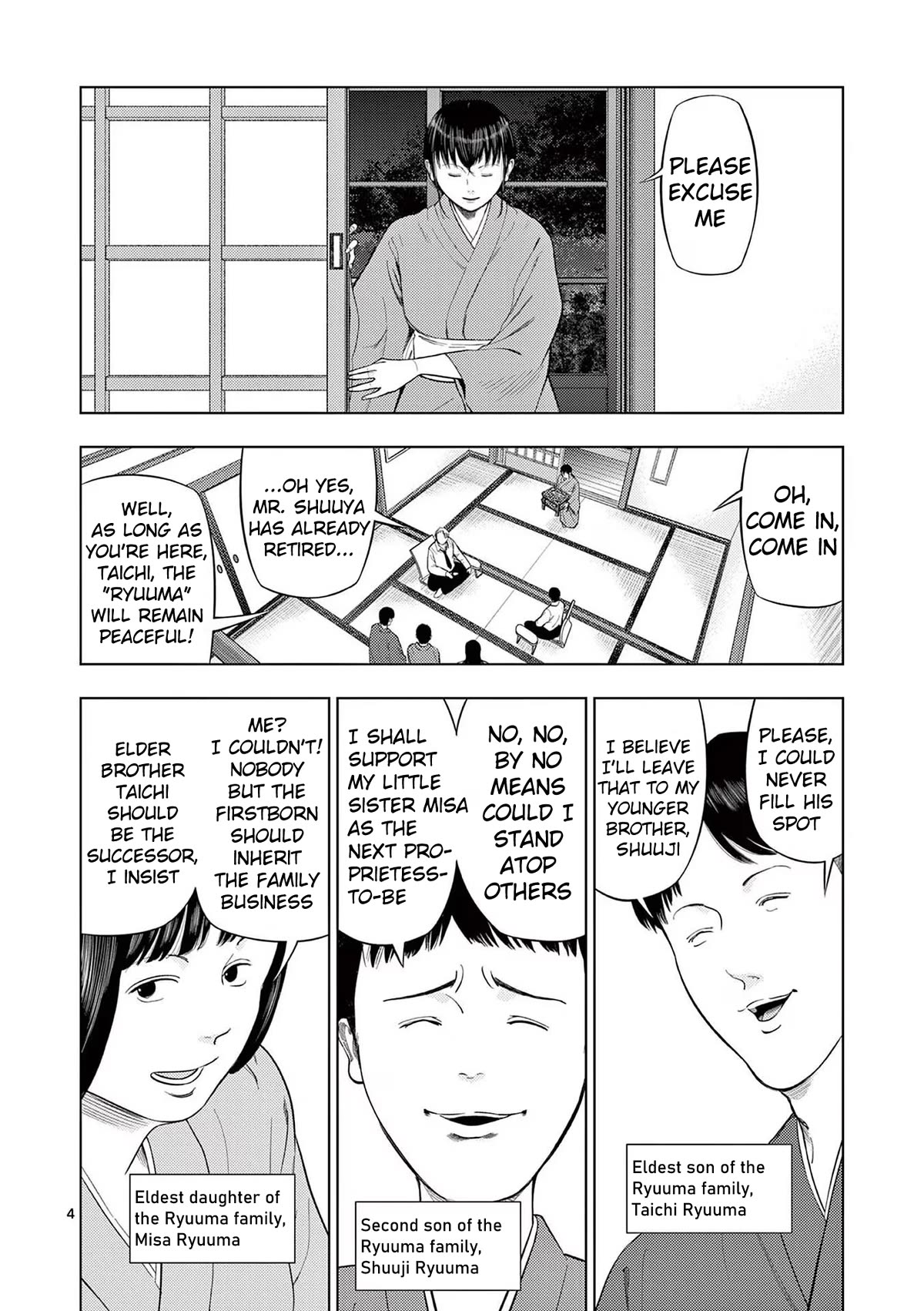 Shady Part-Time Jobs: No Escape Chapter 77 page 4 - Chapter 77: Ryoutei Staff ①