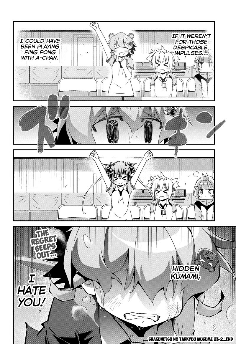 Shakunetsu no Takkyu Musume Chapter 23.2 page 14 - Chapter 23.2: Hatred and... (2)