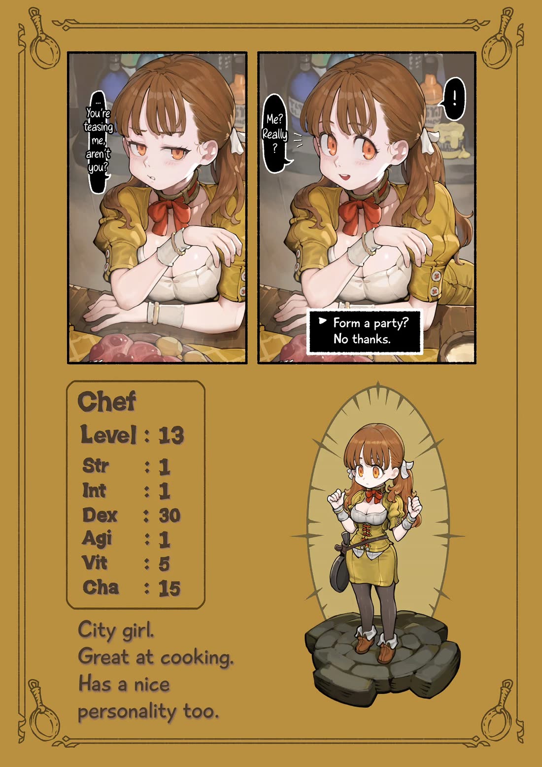 Shall We Form a Party? Chapter 7 page 2 - Chapter 7: Chef-chan