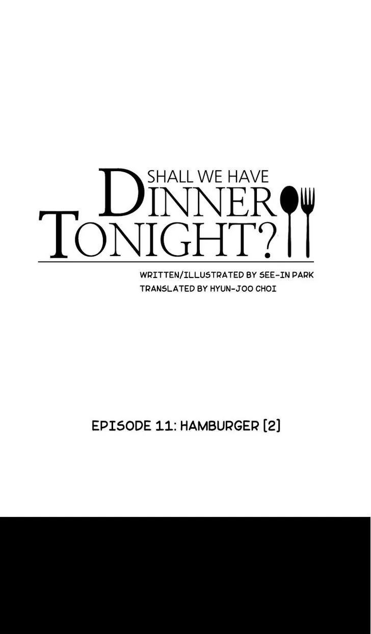 Shall We Have Dinner Tonight? Chapter 11 page 1 - Chapter 11: Hamburger (2)