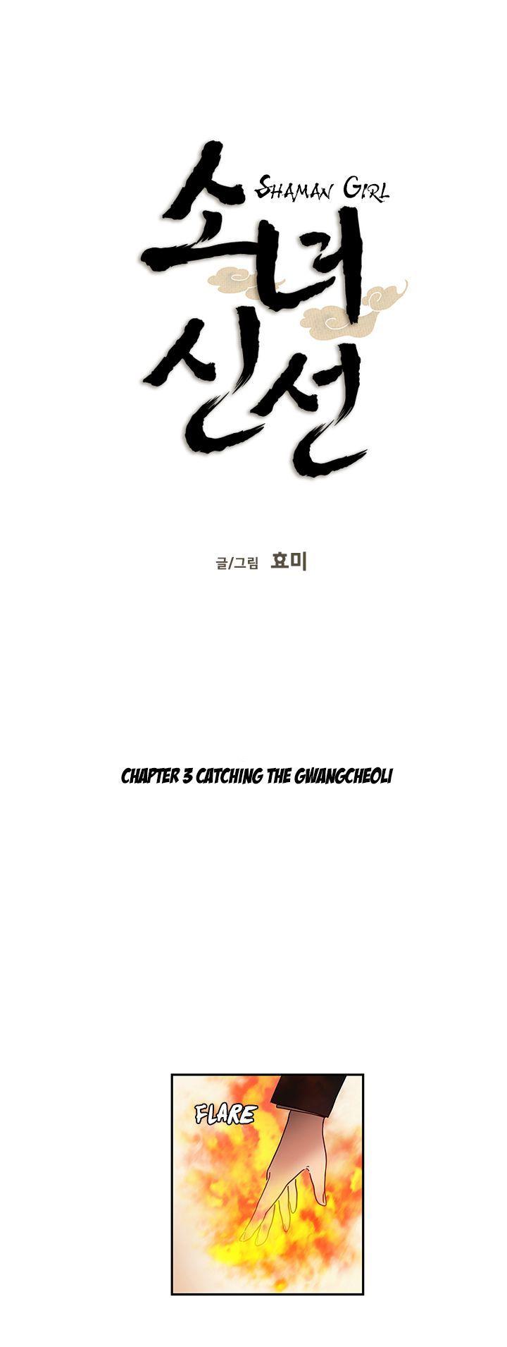 Shaman Girl Chapter 3 page 2 - Chapter 3 : Catching the Gwangcheoli