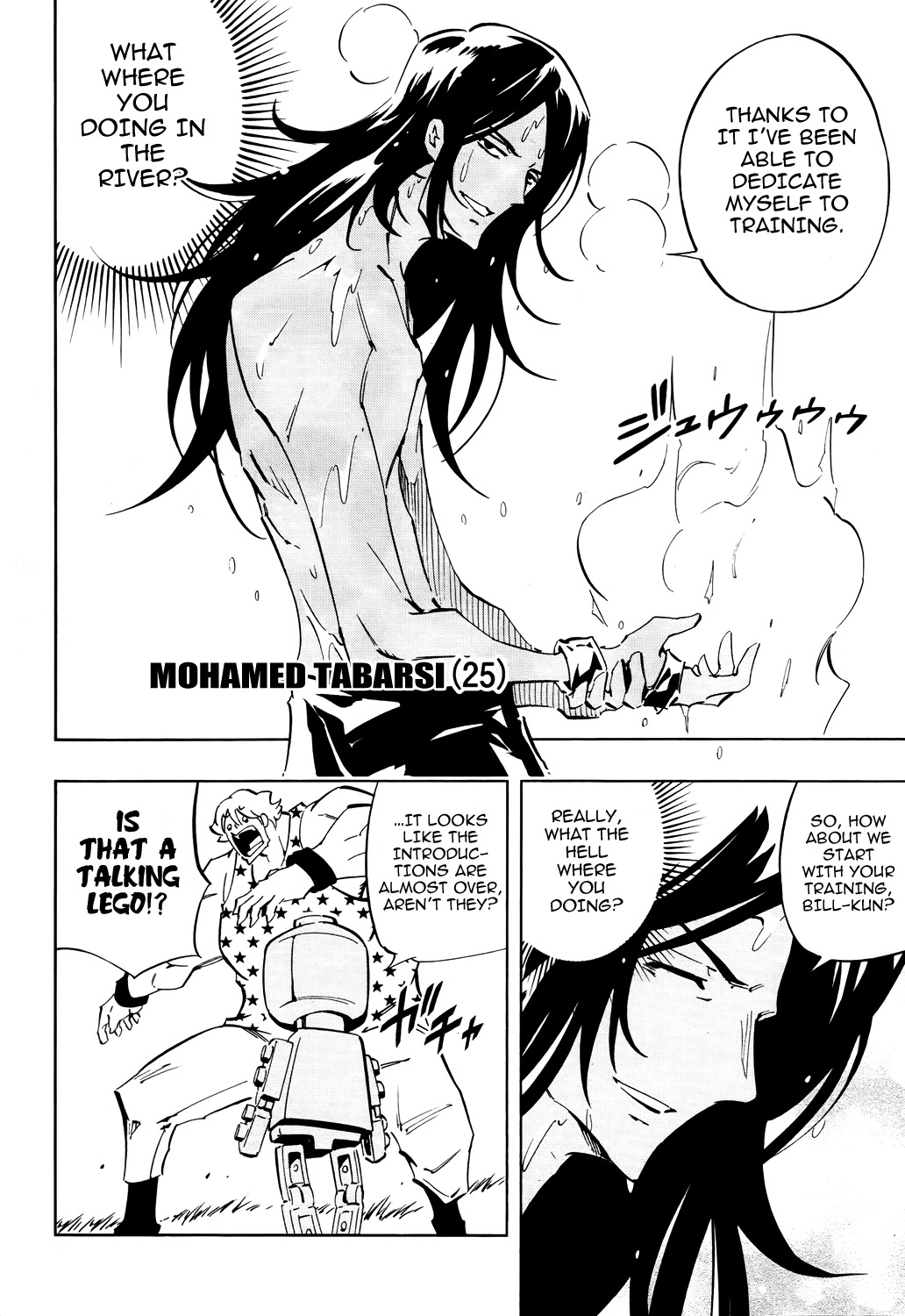 Shaman King 0 Chapter 5 page 13 - Chapter 5: Matagawa Under the Bridge & Gag of New York