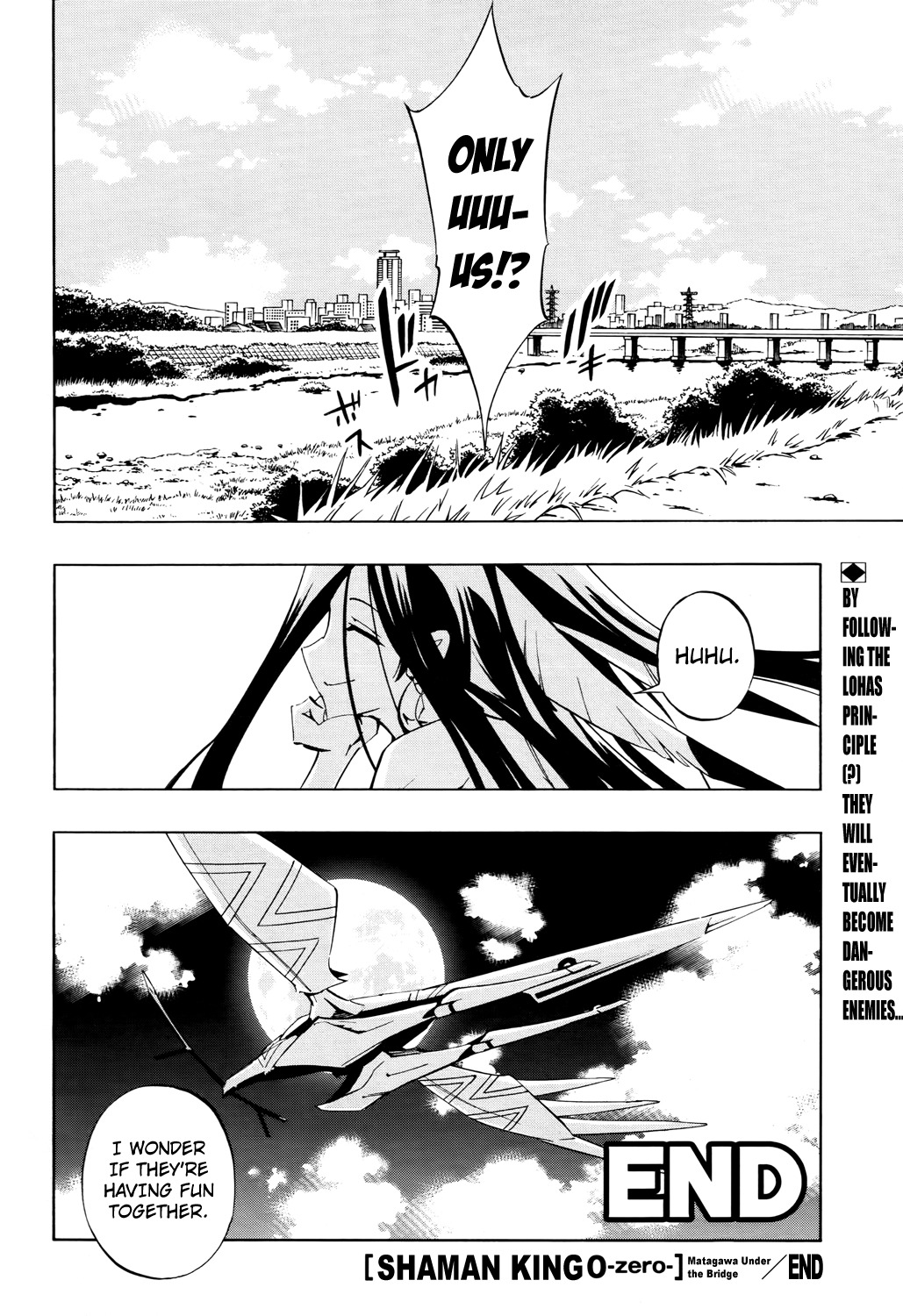 Shaman King 0 Chapter 5 page 17 - Chapter 5: Matagawa Under the Bridge & Gag of New York