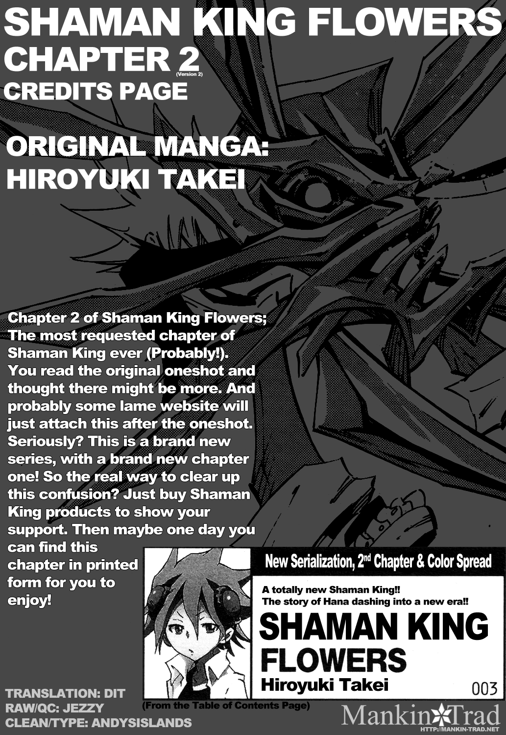 Shaman King: Flowers Chapter 2 page 1 - Chapter 2: A Relative Wants Me Dead