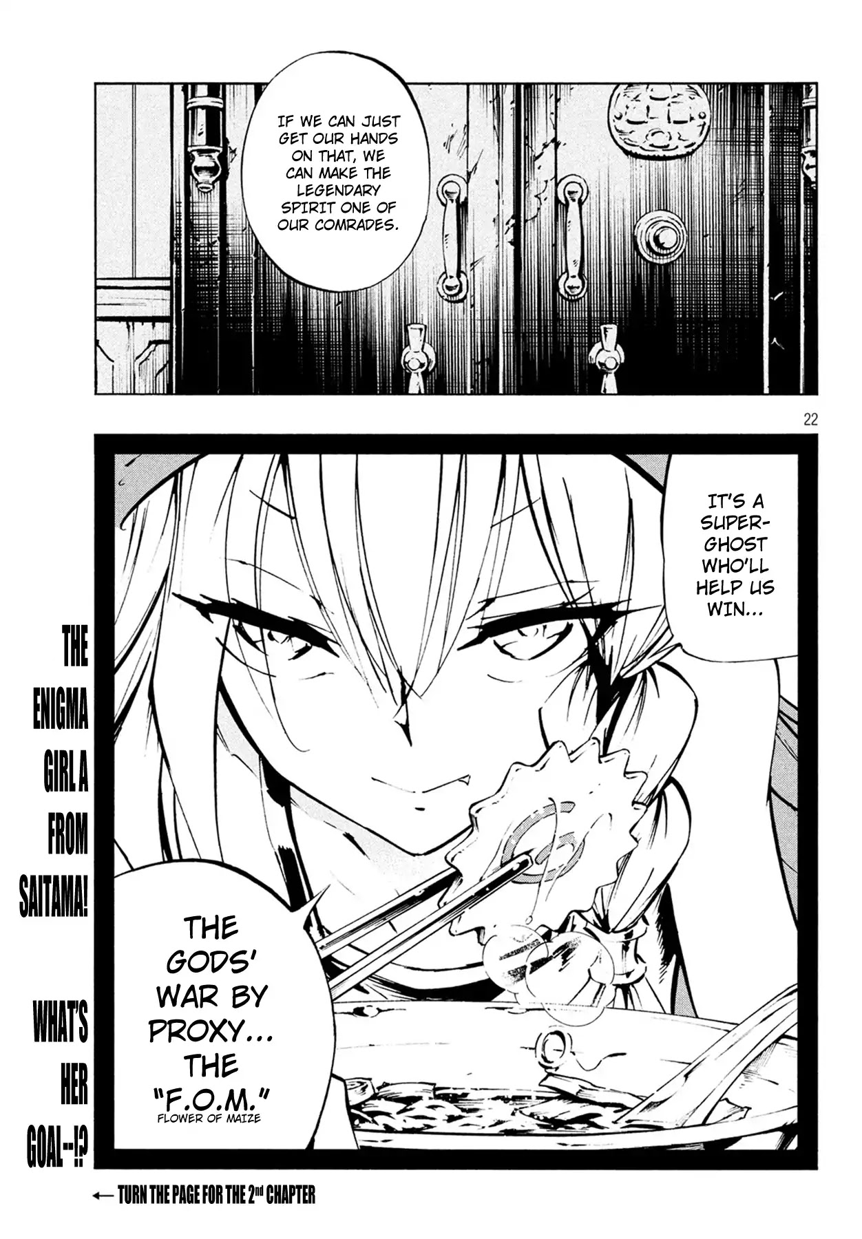 Shaman King: The Super Star Chapter 1 page 22 - Chapter 1: She Came By Sidecar!