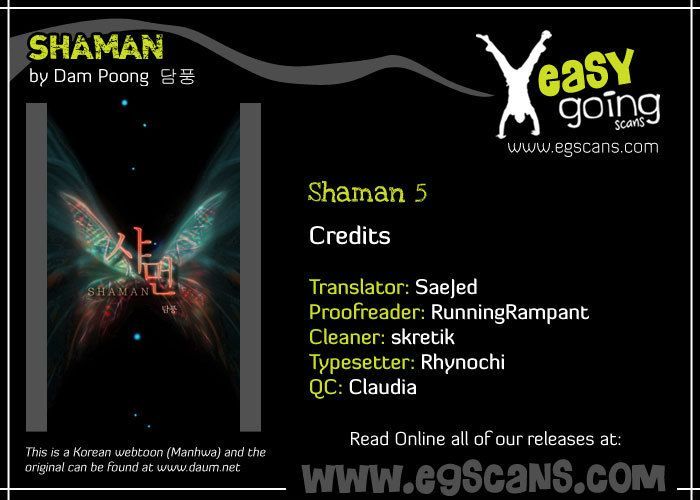 Shaman Chapter 5 page 1 - Chapter 5