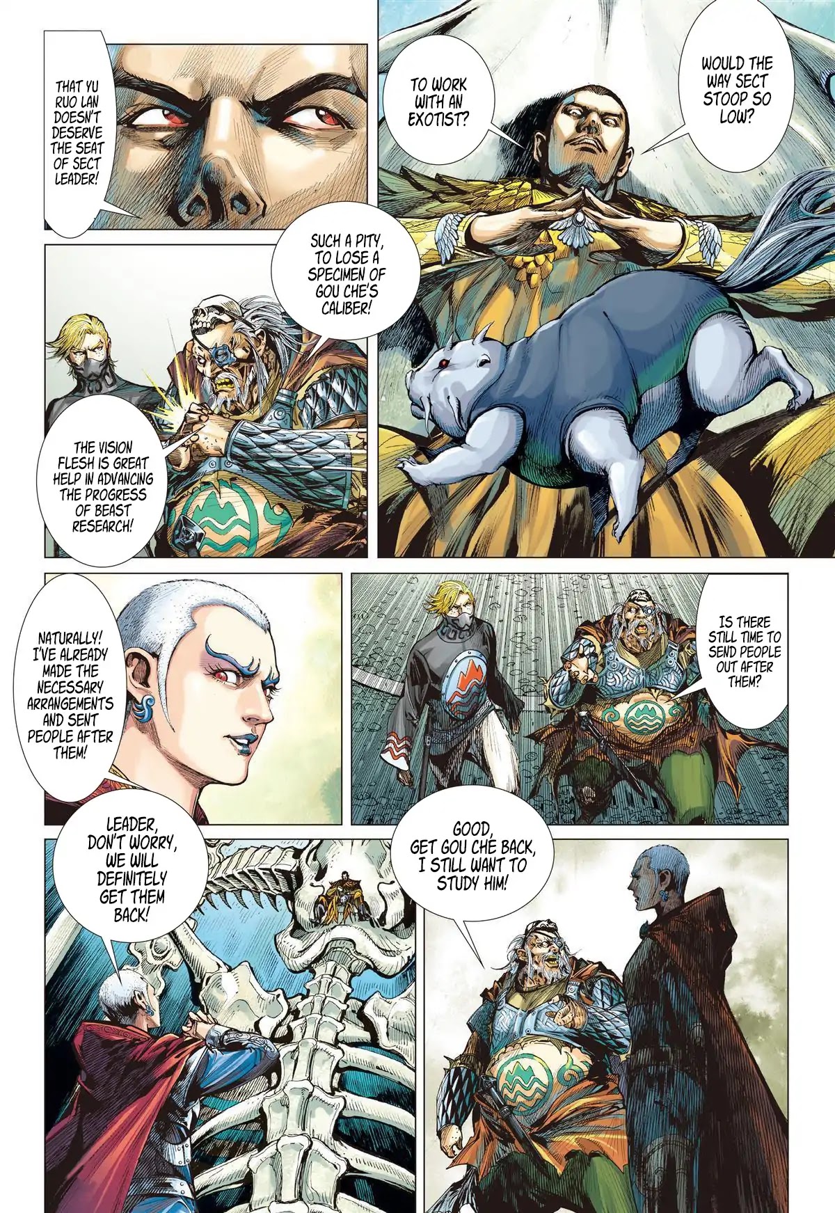 Shan Hai Ni Zhan Chapter 7.3 page 10 - Chapter 7.3: The Mountain and Seas Sect - Four Generals