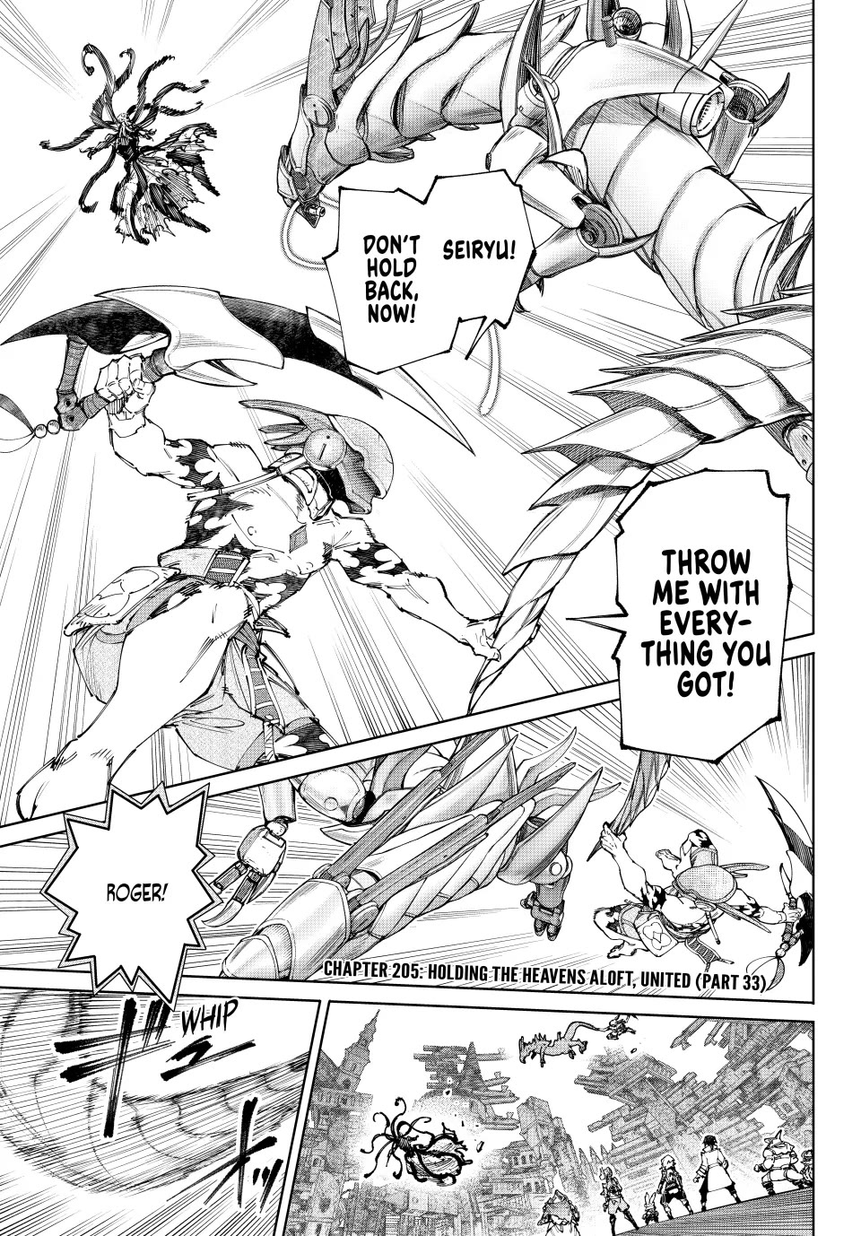 Shangri-La Frontier ~ Kusoge Hunter, Kamige ni Idoman to su~ Chapter 205 page 1 - Chapter 205: Holding the Heavens Aloft, United (Part 33)