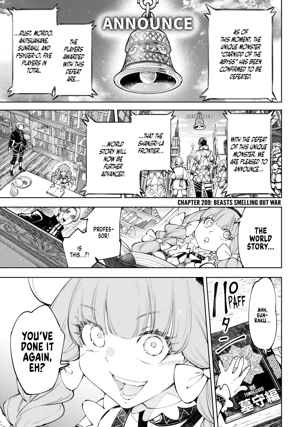 Shangri-La Frontier ~ Kusoge Hunter, Kamige ni Idoman to su~ Chapter 209 page 1 - Chapter 209: Beasts Smelling Out War
