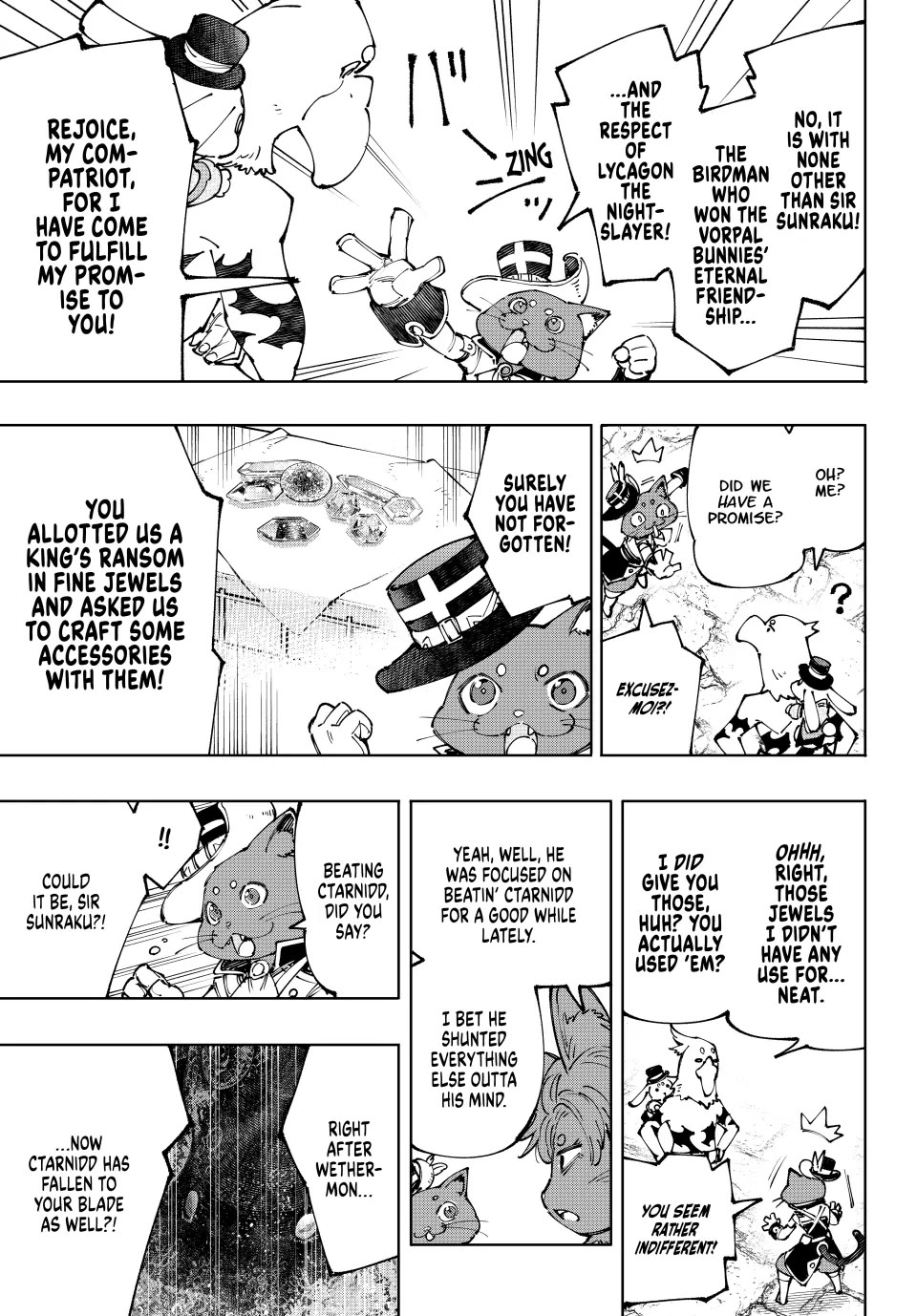 Shangri-La Frontier ~ Kusoge Hunter, Kamige ni Idoman to su~ Chapter 214 page 13 - Chapter 214: The Bad Wolf, the Furious Rabbit, and the Freaky Cat