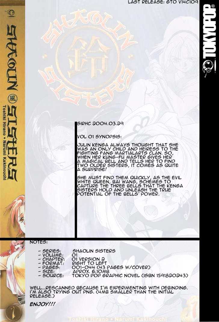 Shaolin Sisters Chapter 1.1 page 2 - Vol.01 Chapter 1