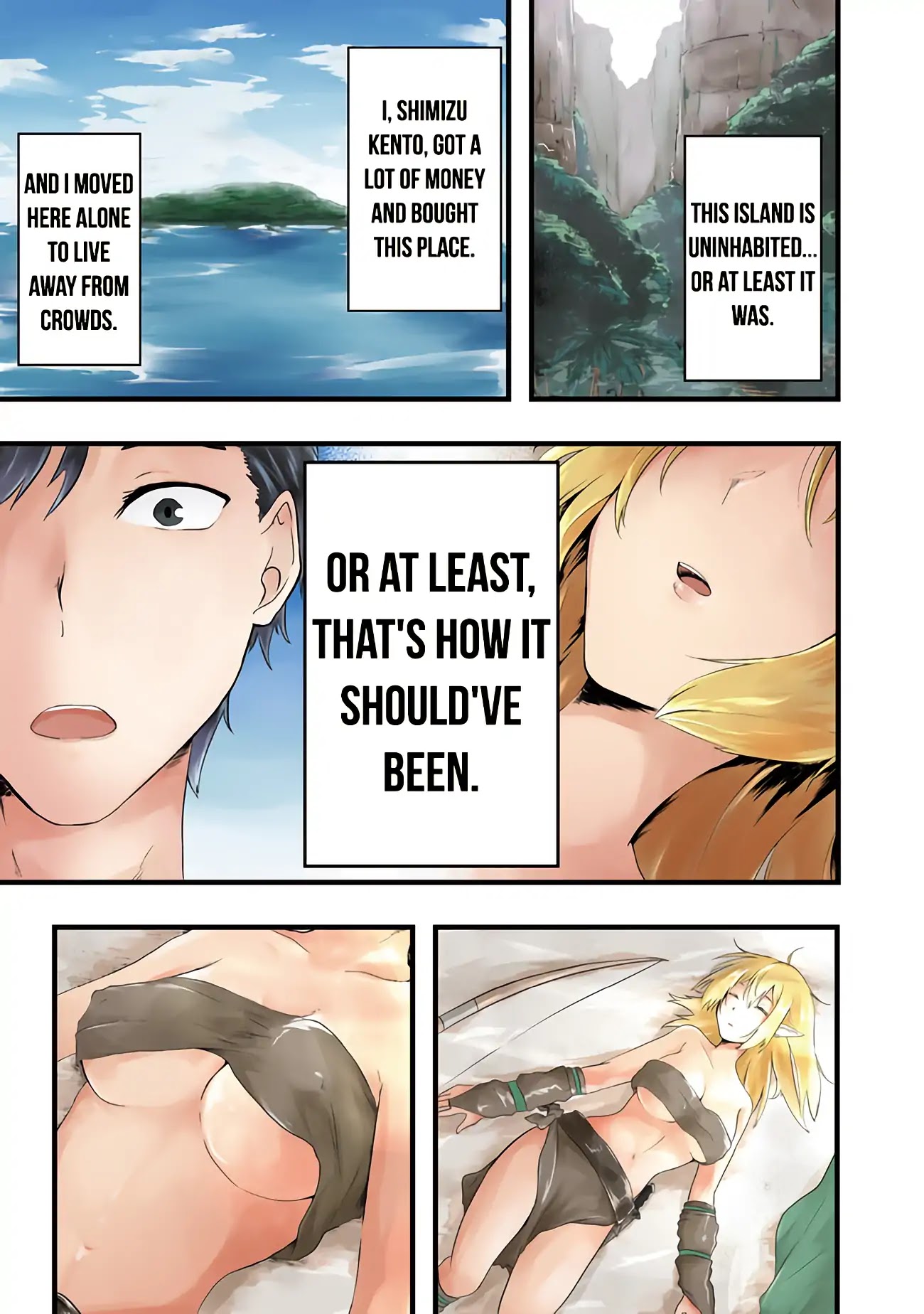 Sharing Life On A Deserted Island With An Elf Chapter 1 page 2 - Chapter 1
