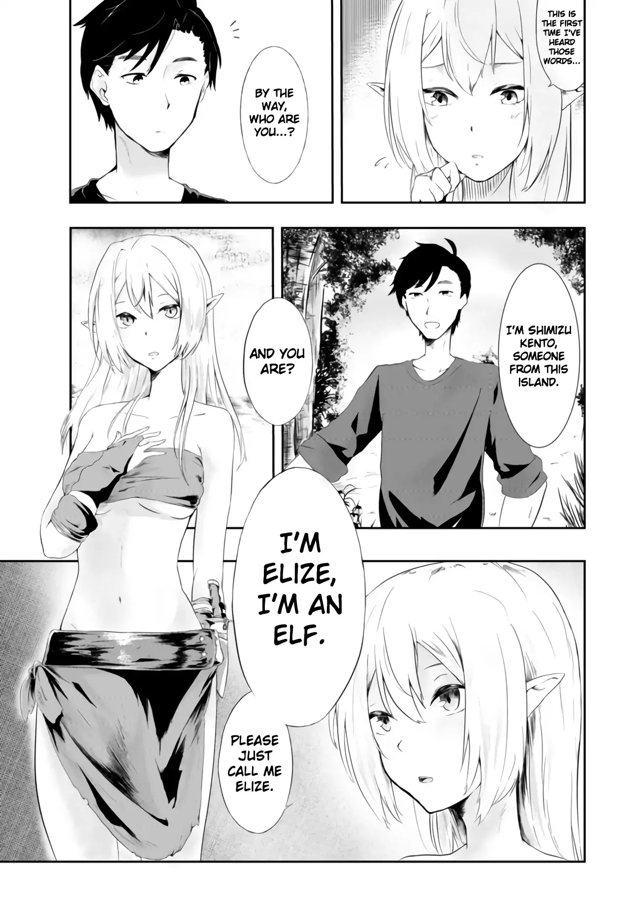 Sharing Life On A Deserted Island With An Elf Chapter 1 page 9 - Chapter 1