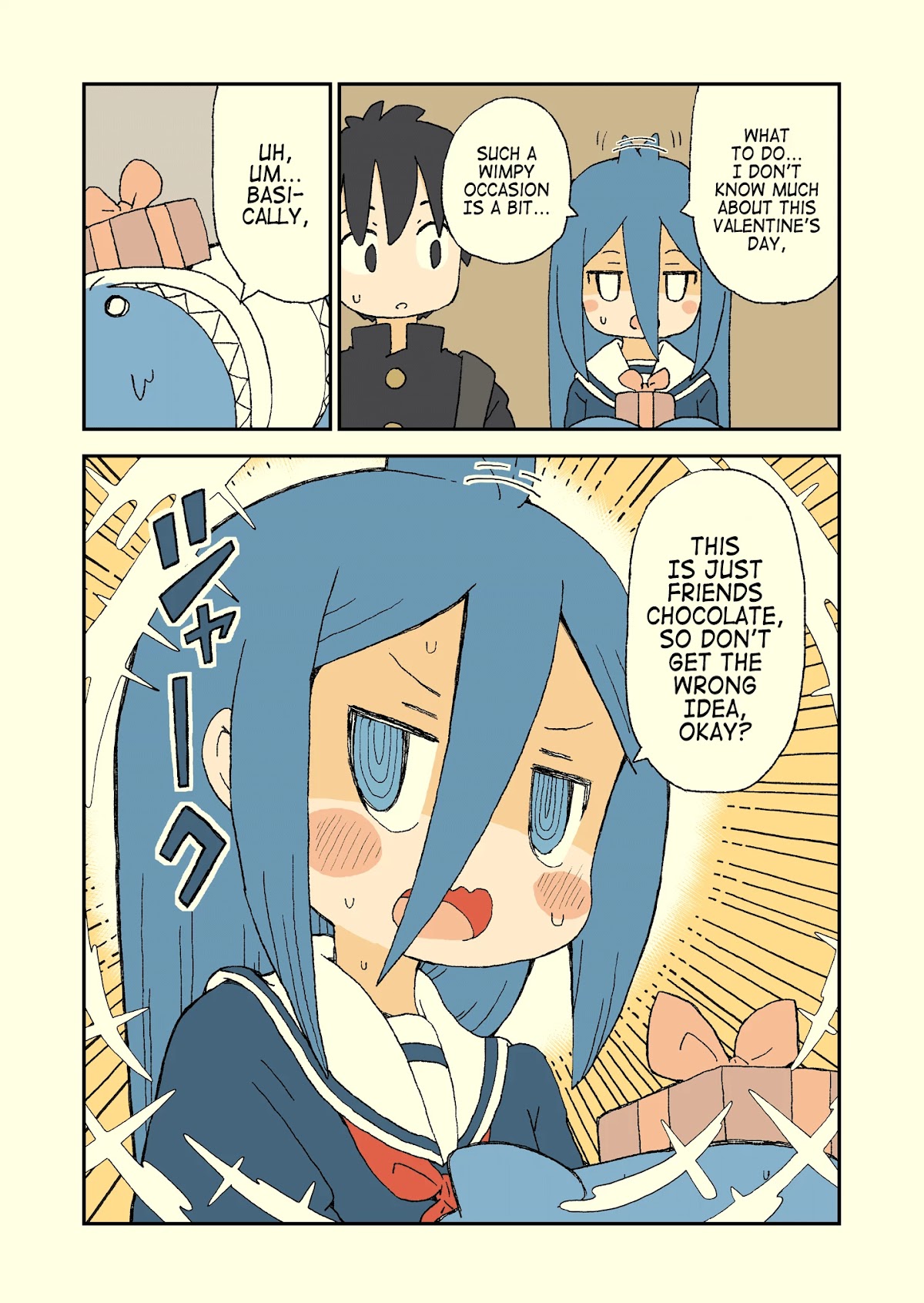Shark Girl Chapter 10.5 page 2 - Chapter 10.5: Valentines Twitter Special