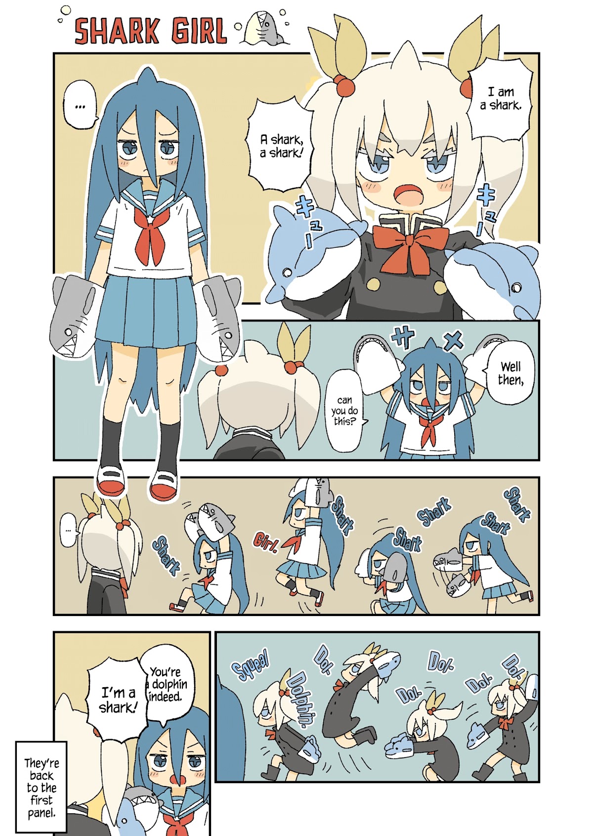 Shark Girl Chapter 11.5 page 1 - Chapter 11.5: Shark Girl and Dolphin