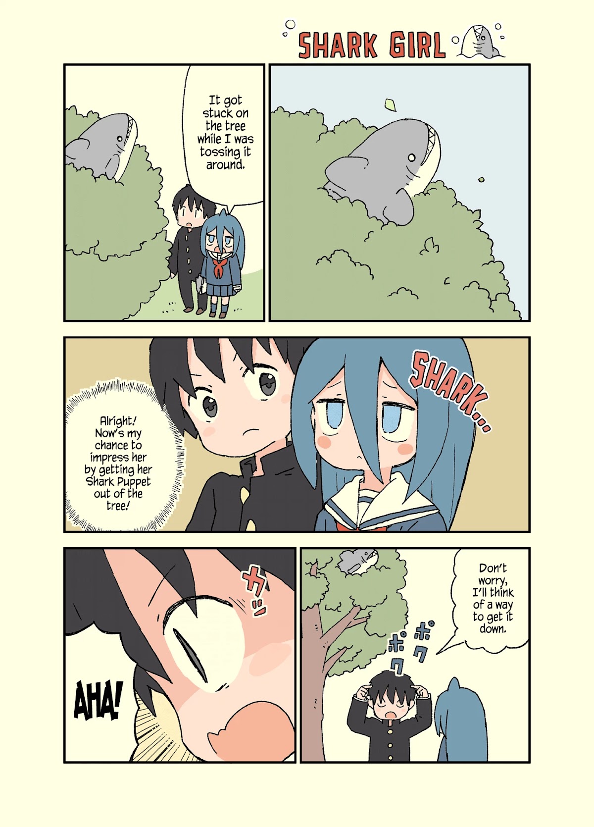 Shark Girl Chapter 12.1 page 1 - Chapter 12.1: Twitter Extras