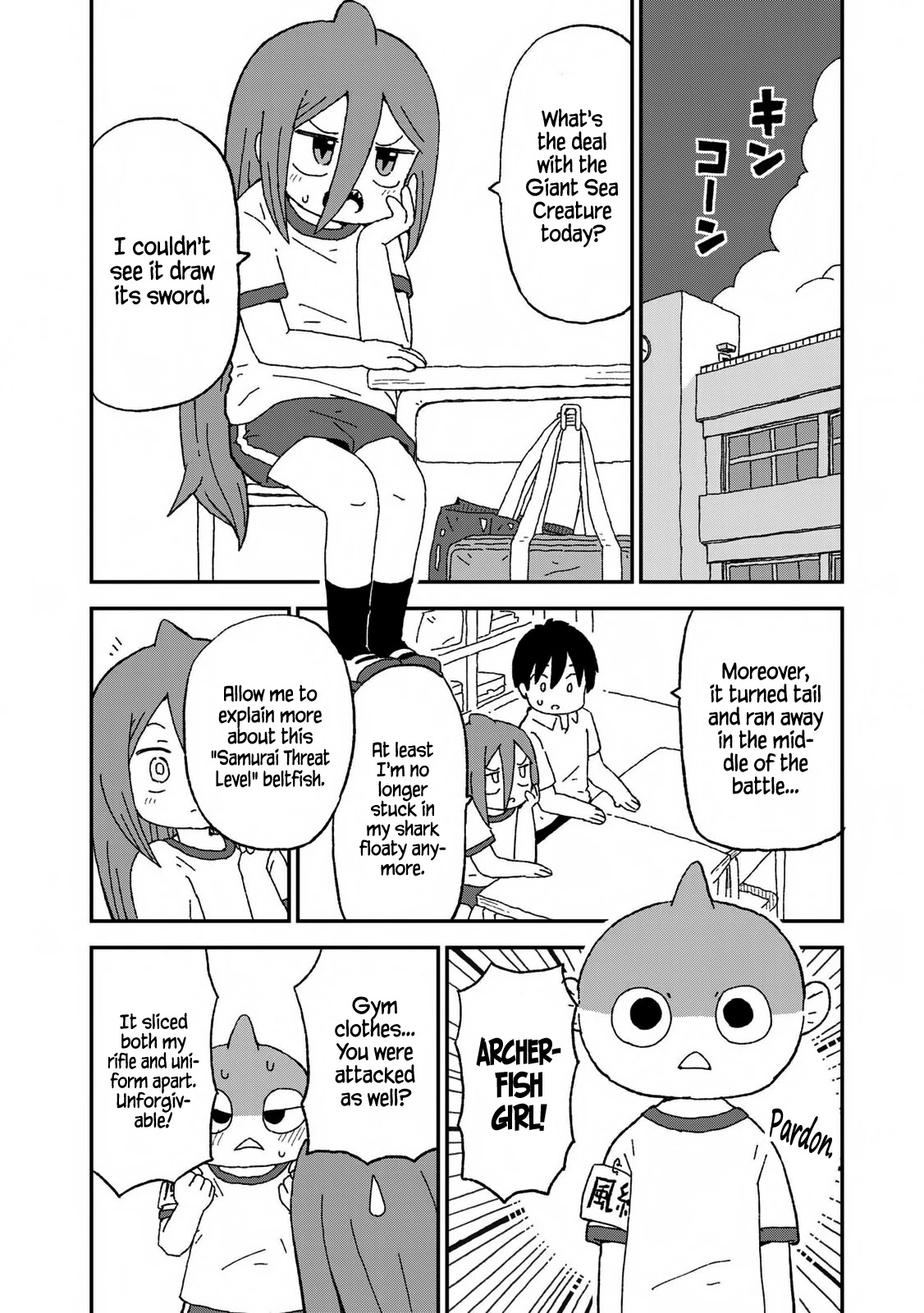 Shark Girl Chapter 17 page 8 - Chapter 17: Threat Level: Samurai